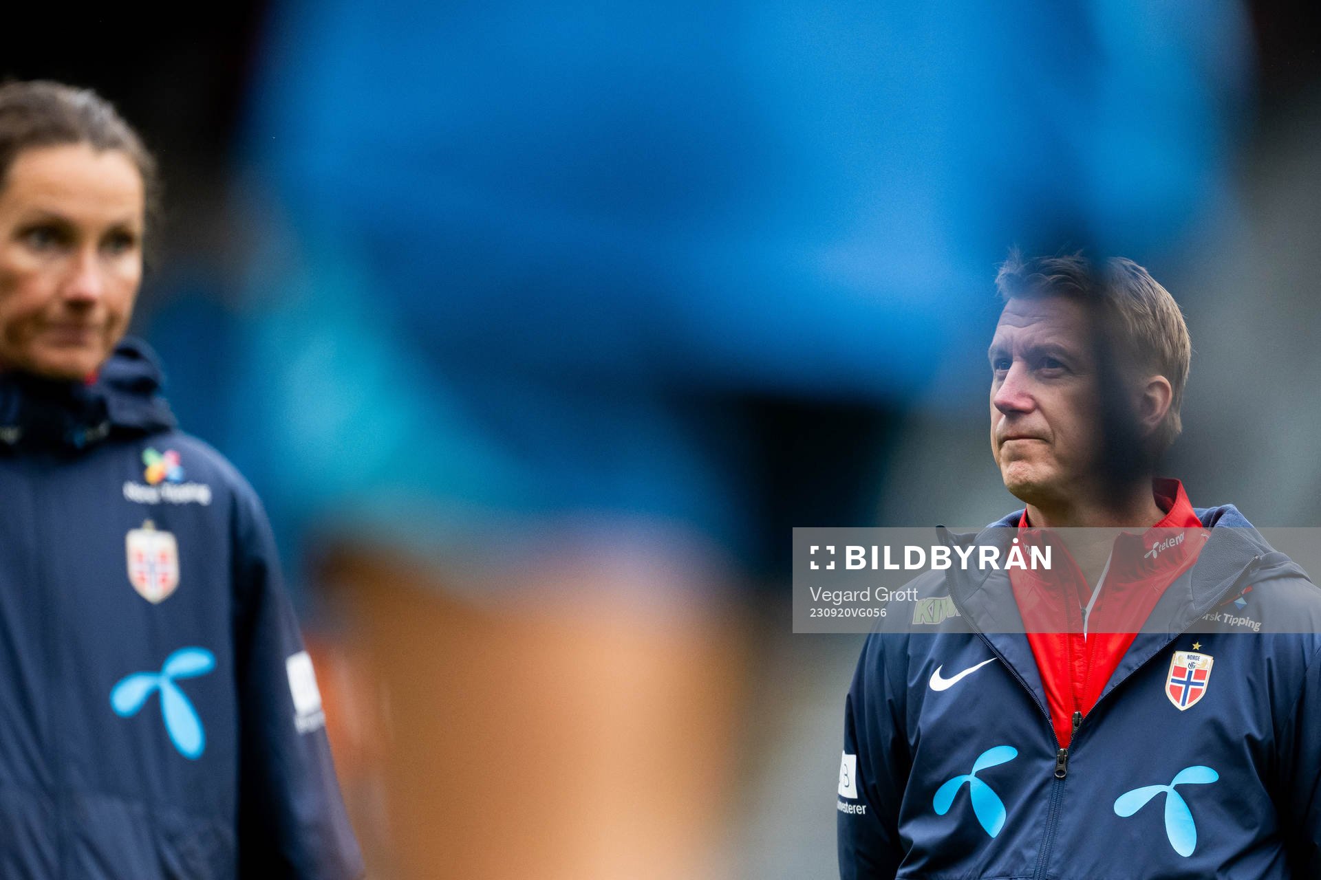 Ingvild Stensland, assistant coach, and Leif Gunnar Smerud,