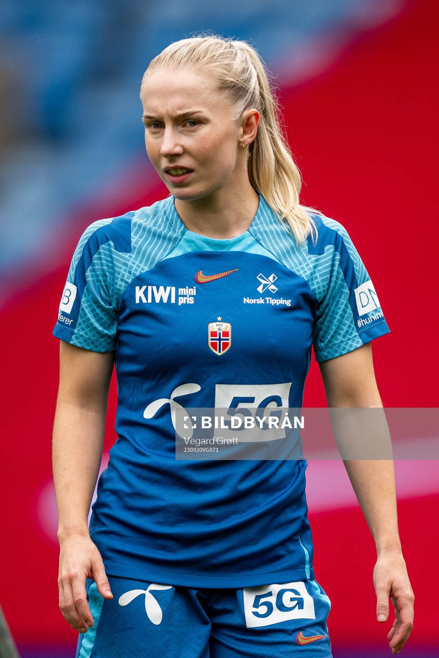 Thea Bjelde of the Norwegian women's national football team