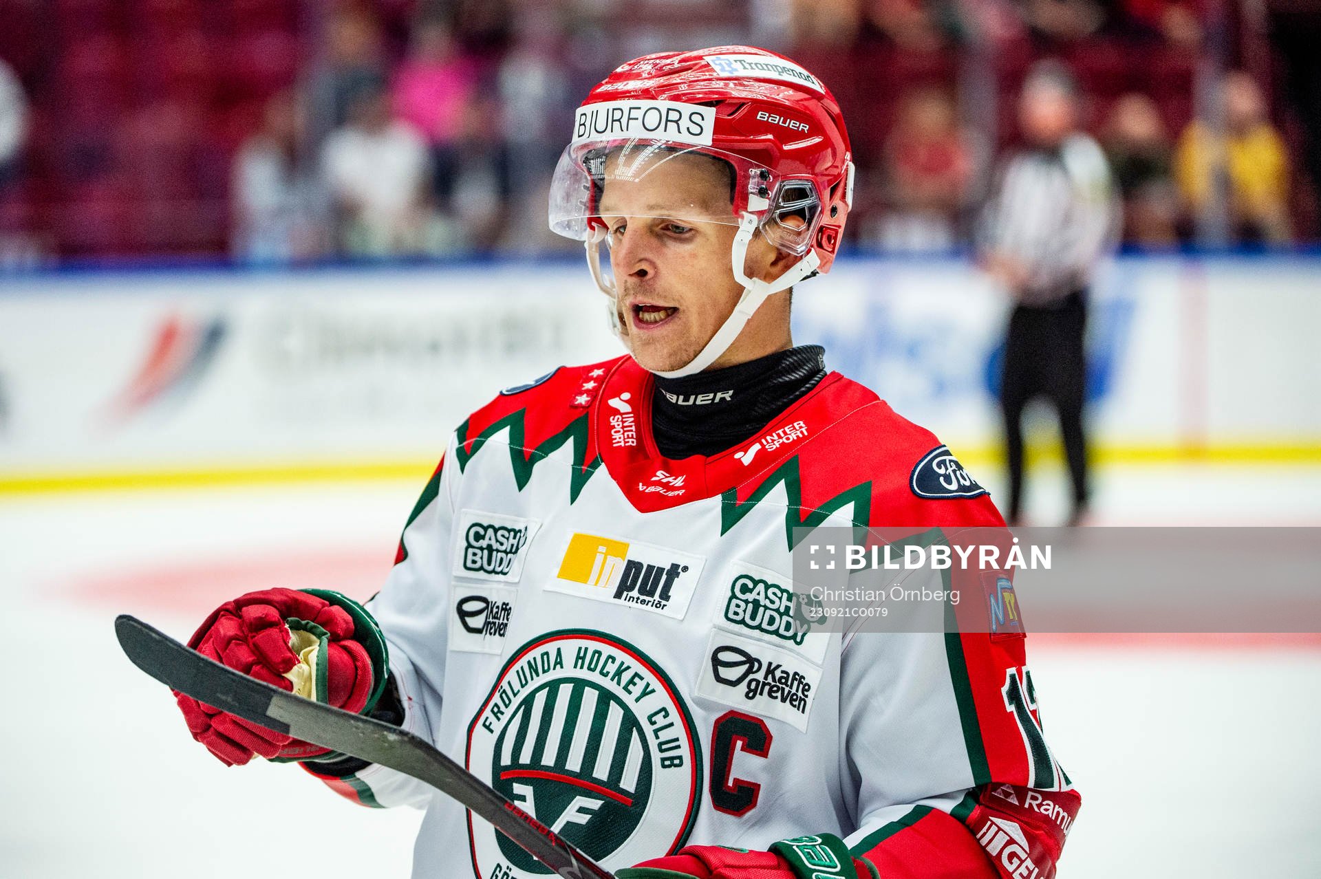 Frölundas Max Friberg deppar