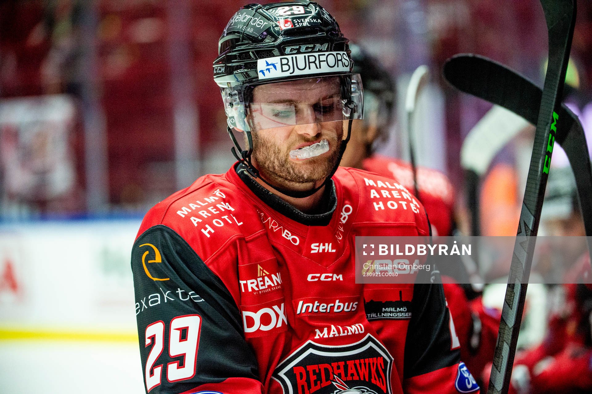 Malmö Redhawks Kim Rosdahl deppar