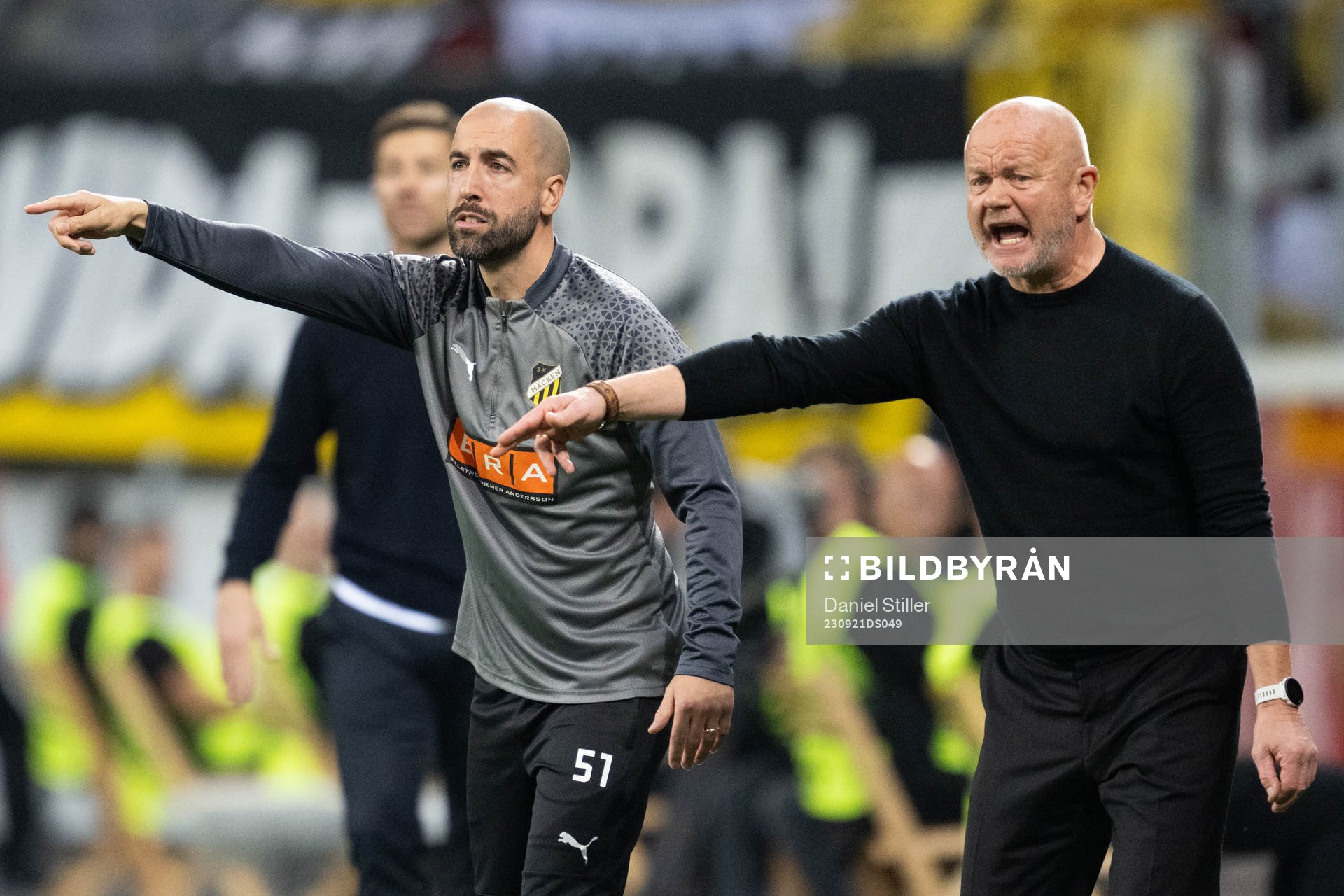 Assistant coach Martin Foyston and Head coach Per-Mathias