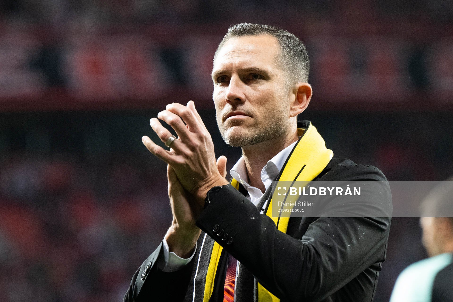 Martin Ericsson, sports director of Häcken, after the UEFA Europa League football match between Bayer Leverkusen and Häcken on September 21, 2023 in Leverkusen.
