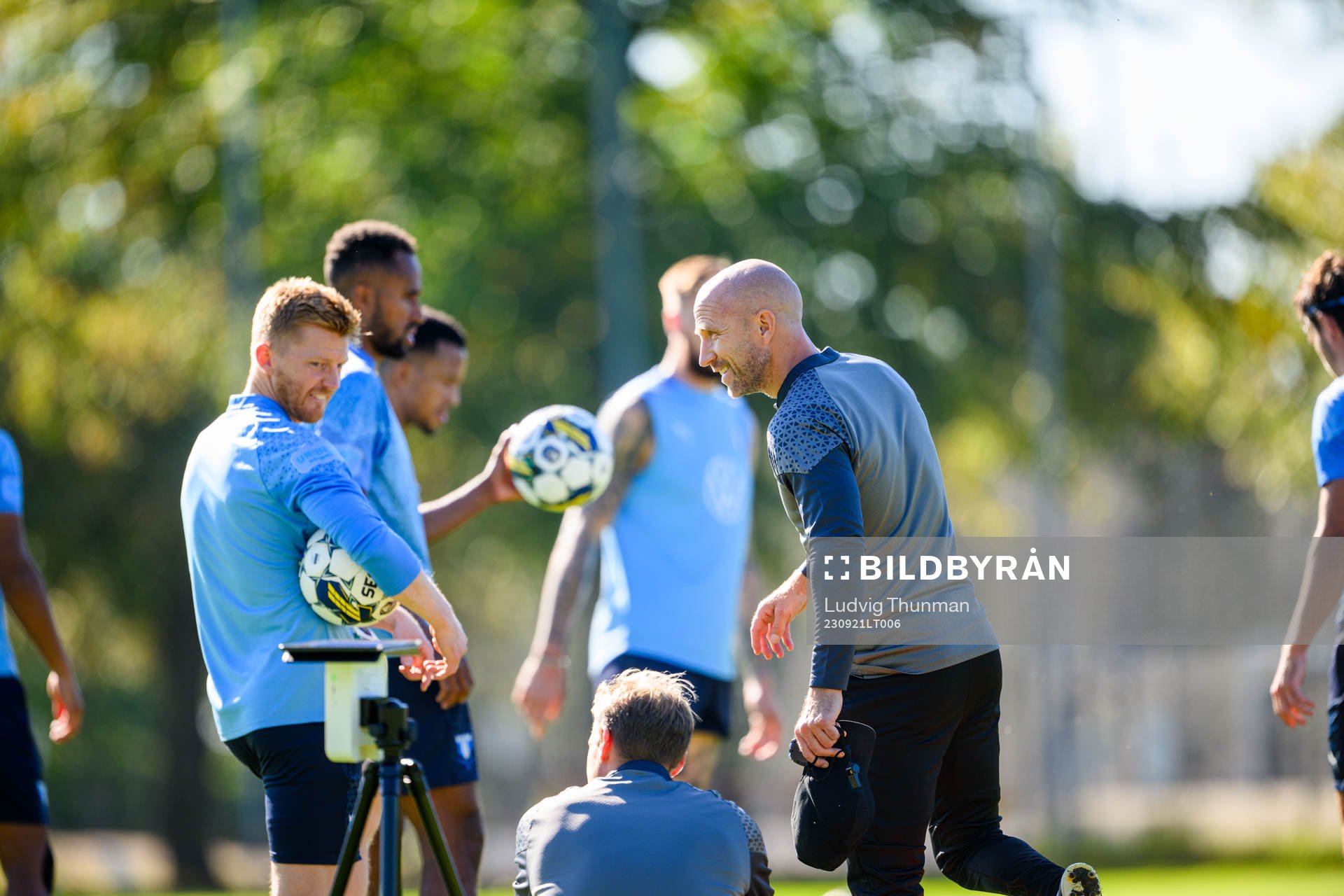 Malmö FFs Anders Christiansen och tränare Henrik Rydström
