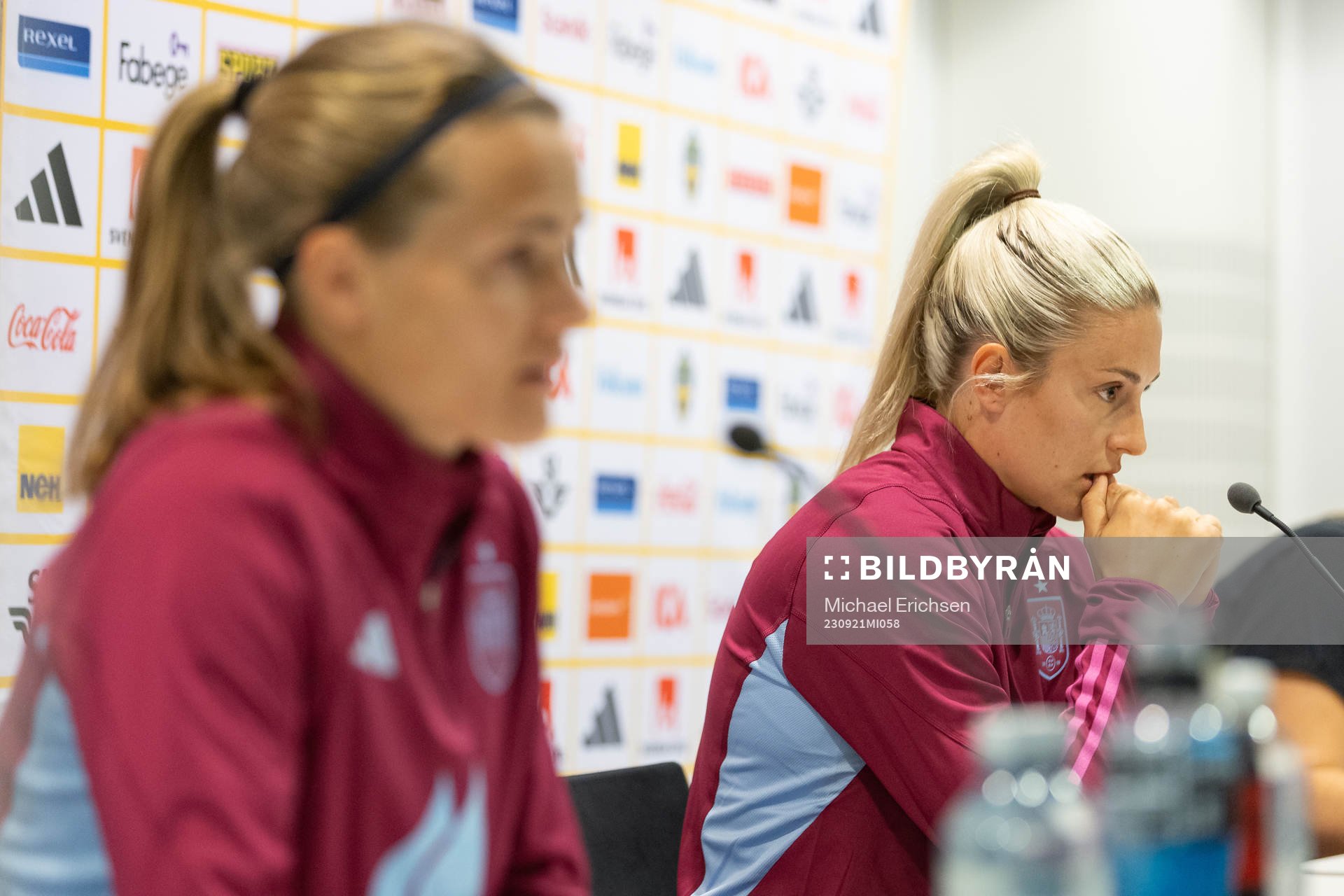 Irene Paredes and Alexia Putellas of the Spanish Women's