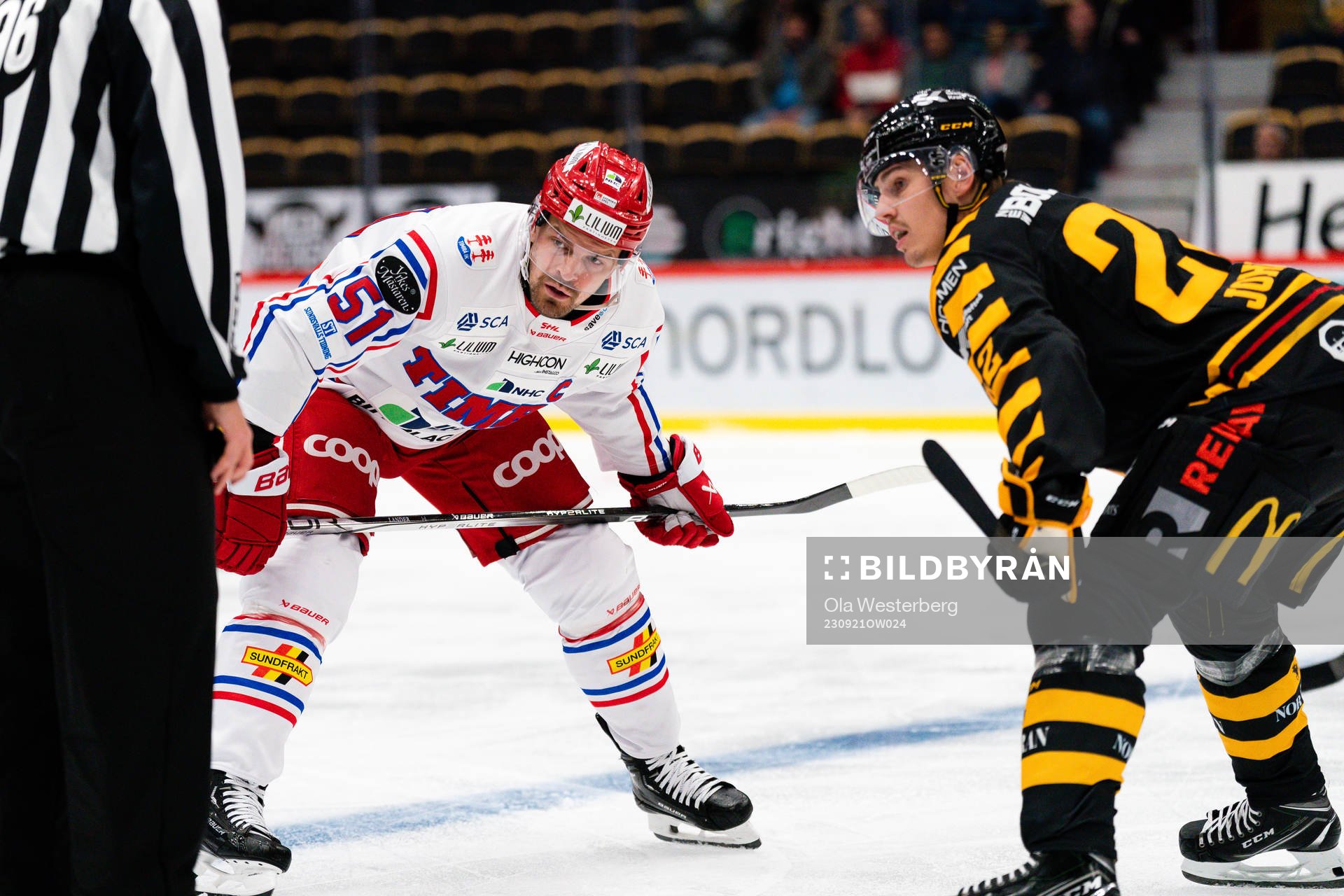 Timrås Anton Lander och Skellefteås Jonathan Johnsson
