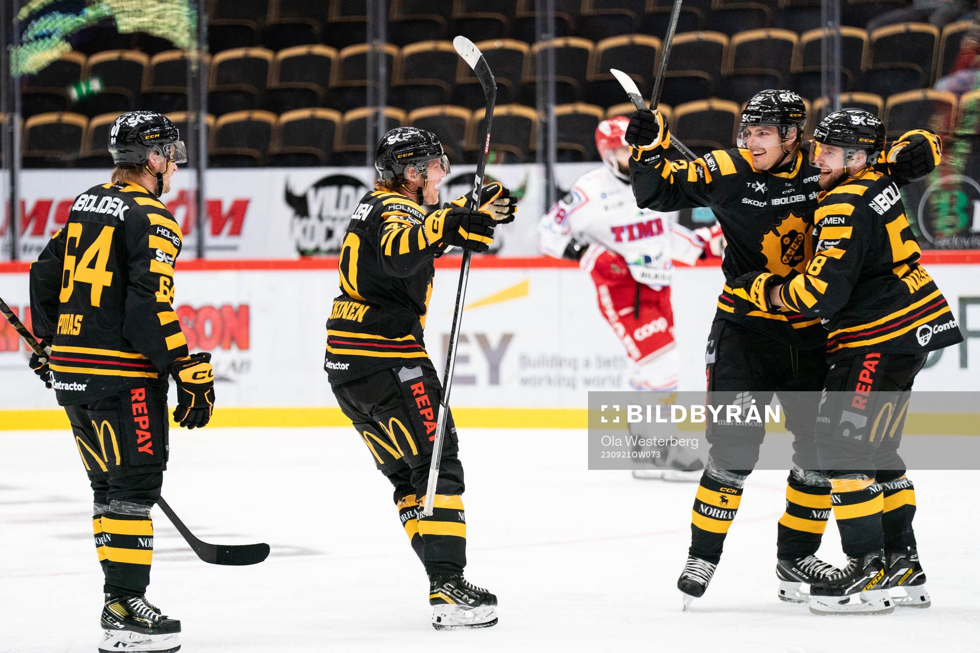 Skellefteås Jonathan Pudas, Anton Heikkinen, Jonathan