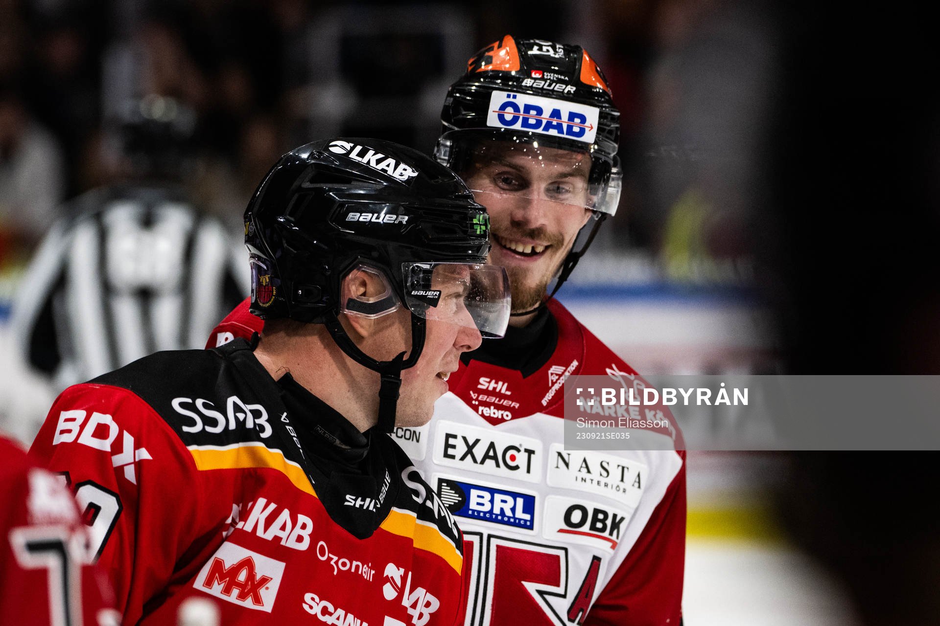 Luleås Erik Gustafsson och Örebros Emil Larsson