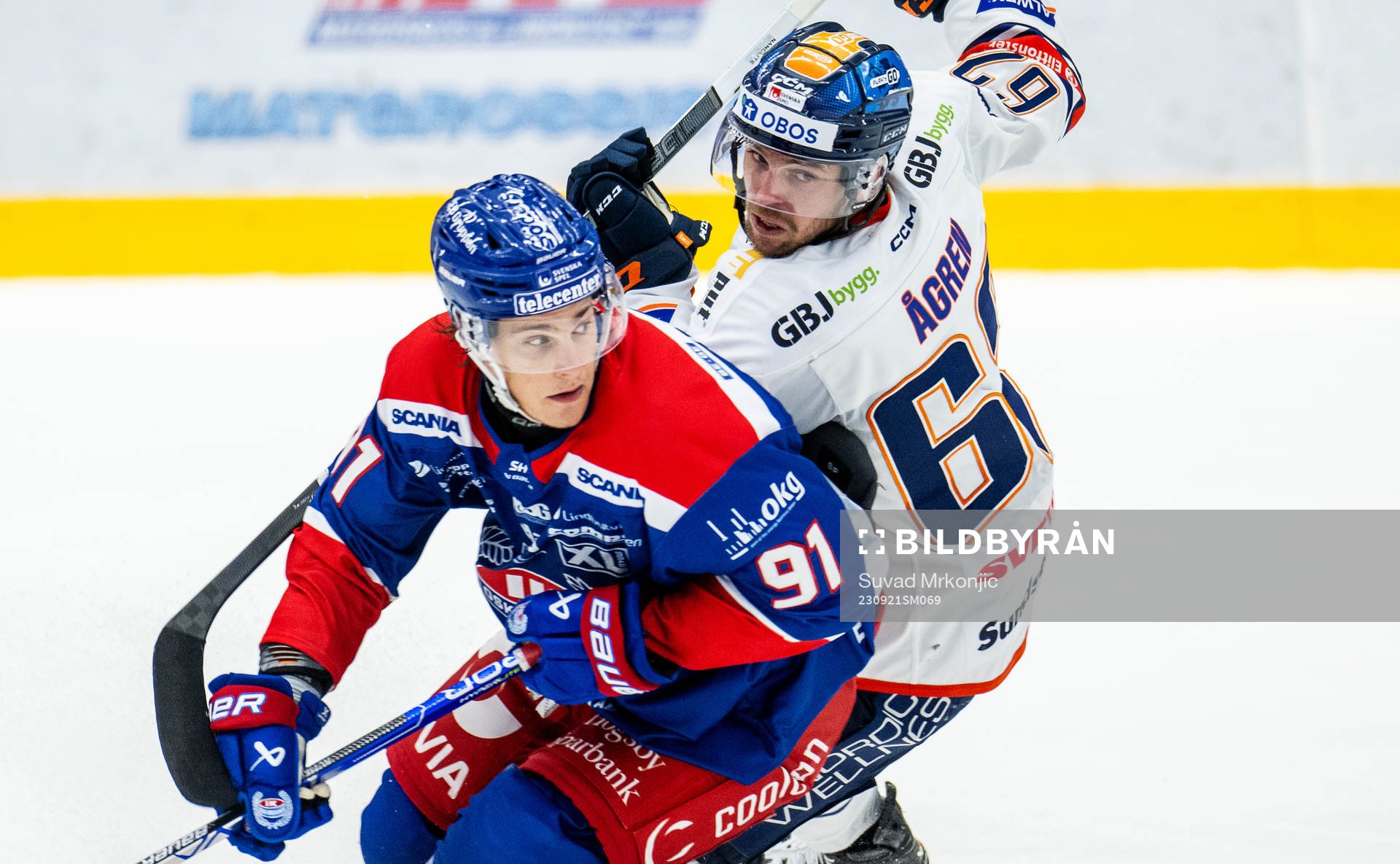 Oskarshamns Logan Hutsko och Växjös Manuel Ågren