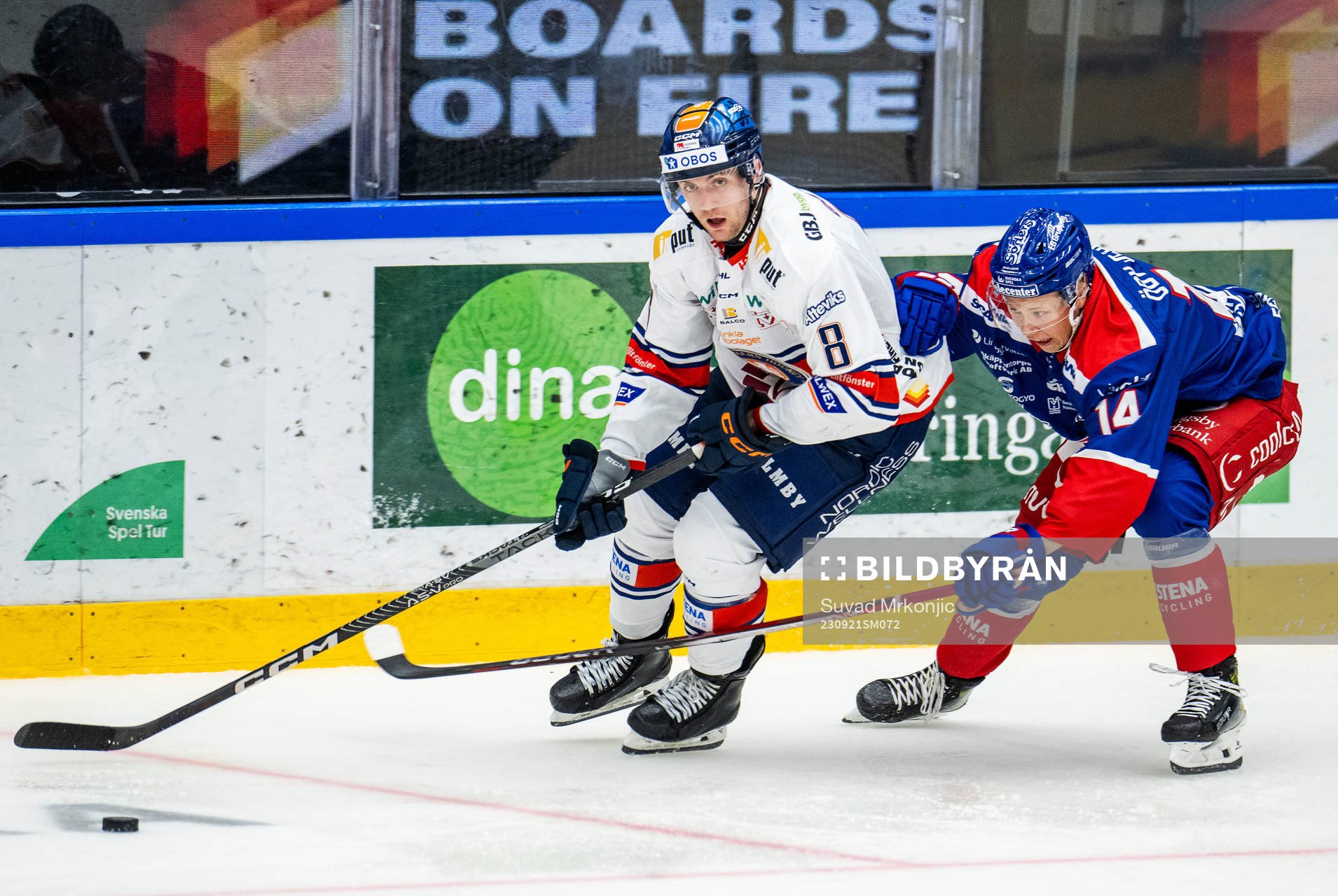 Växjös Zachary Giuttari och Oskarshamns Mikkel Oby Olsen