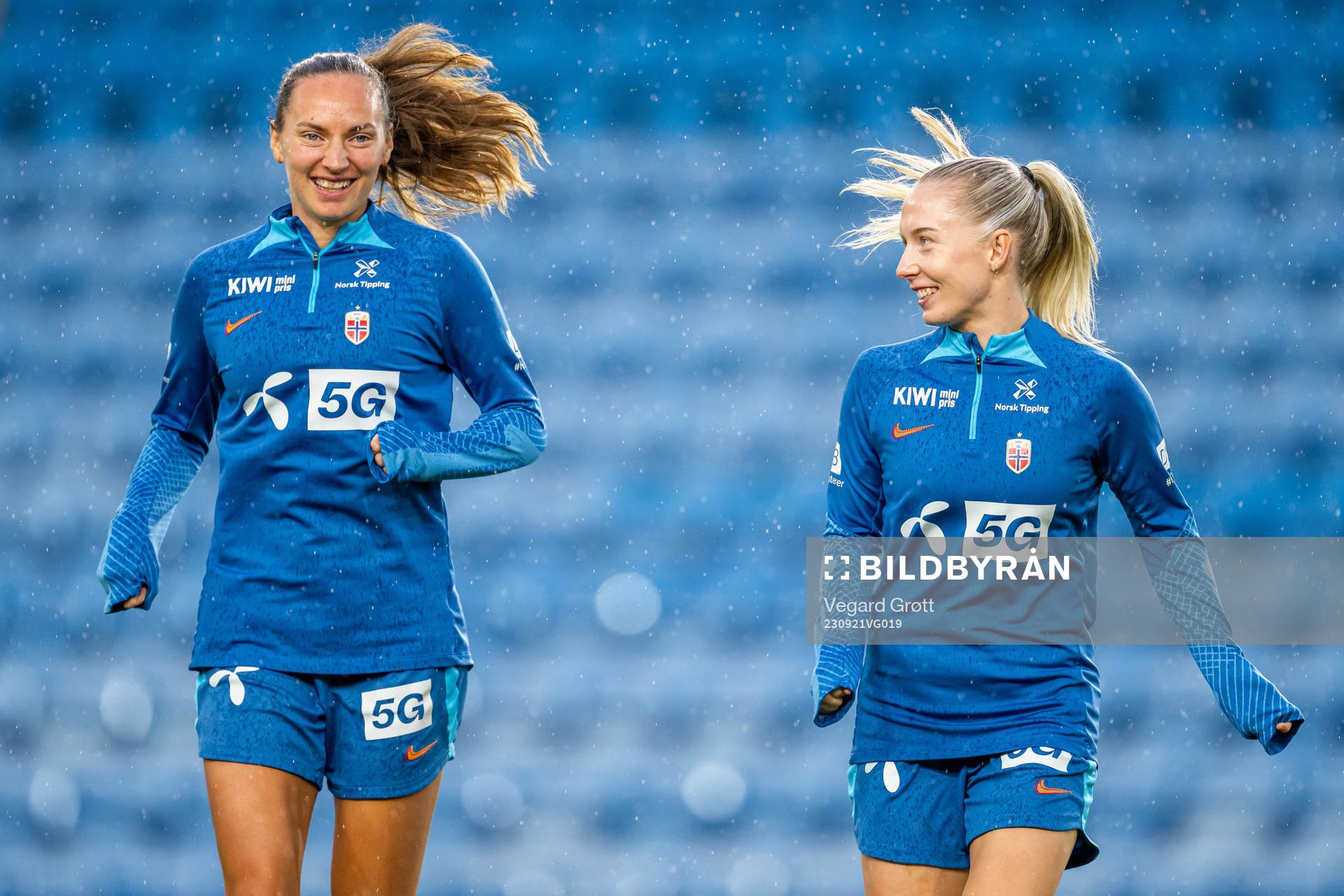 Marit Bratberg Lund and Thea Bjelde of the Norwegian