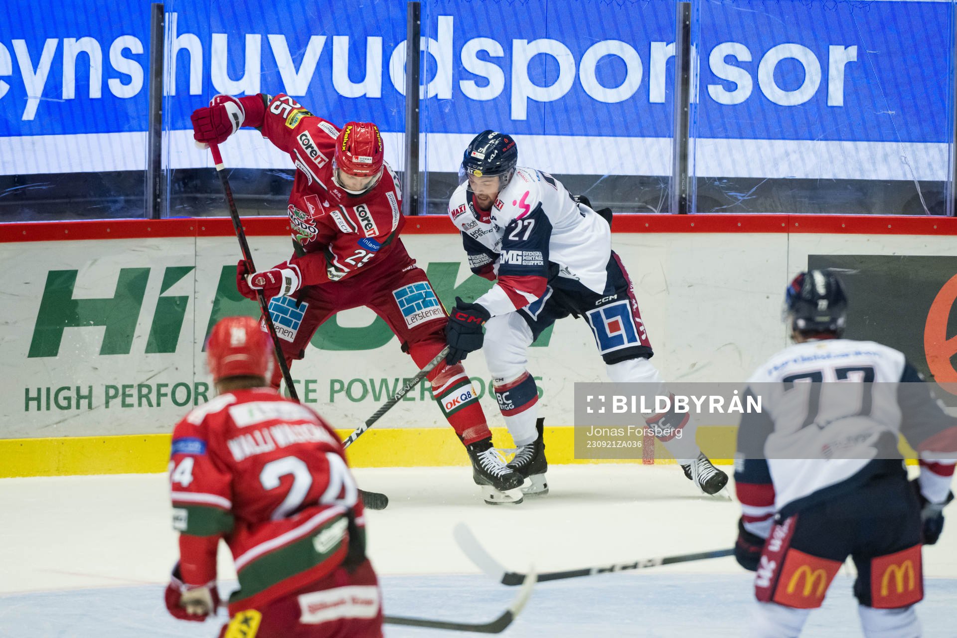 MoDos Sam Vigneault och Linköpings William Worge Kreü