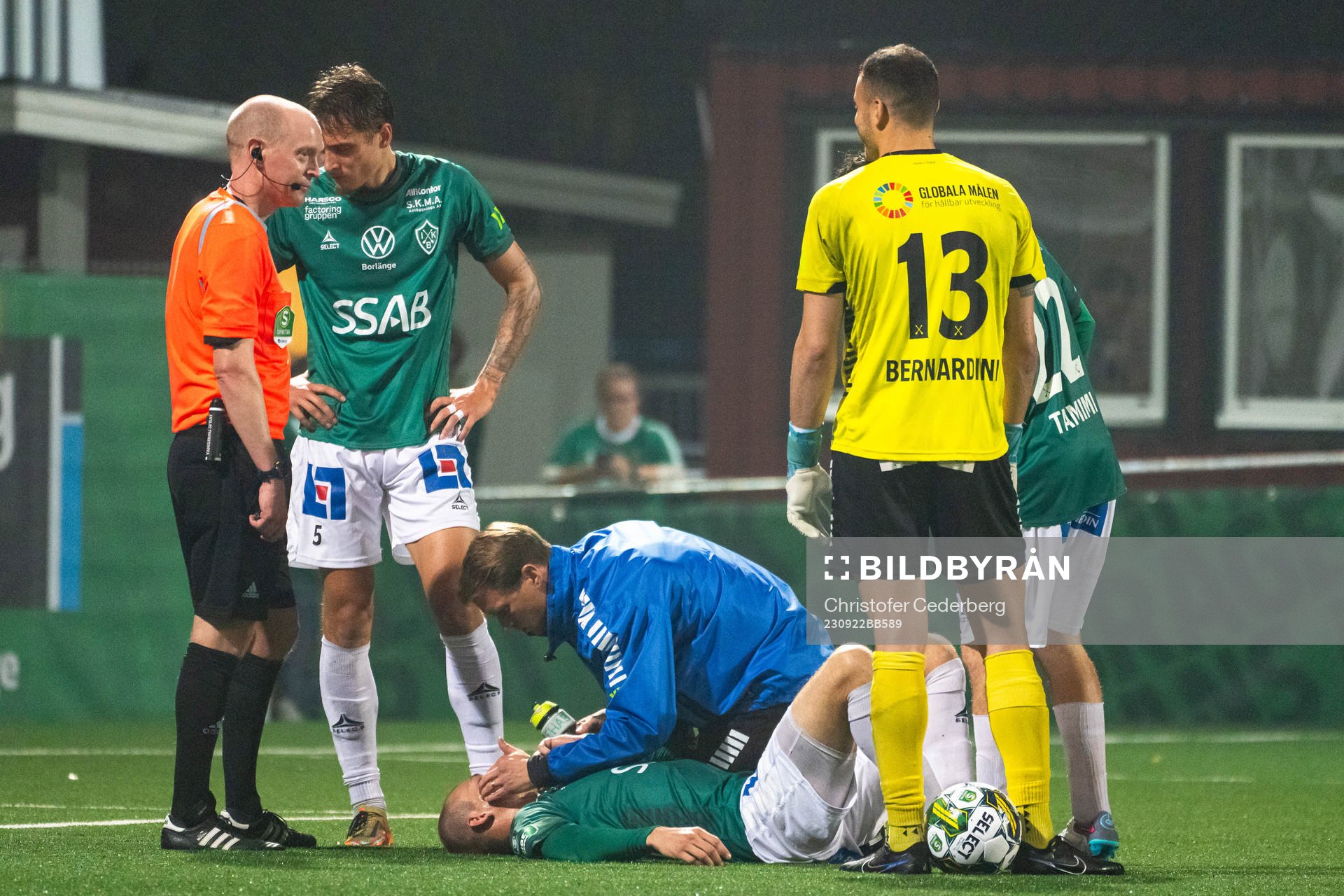 Brages Alexander Zetterström har ont