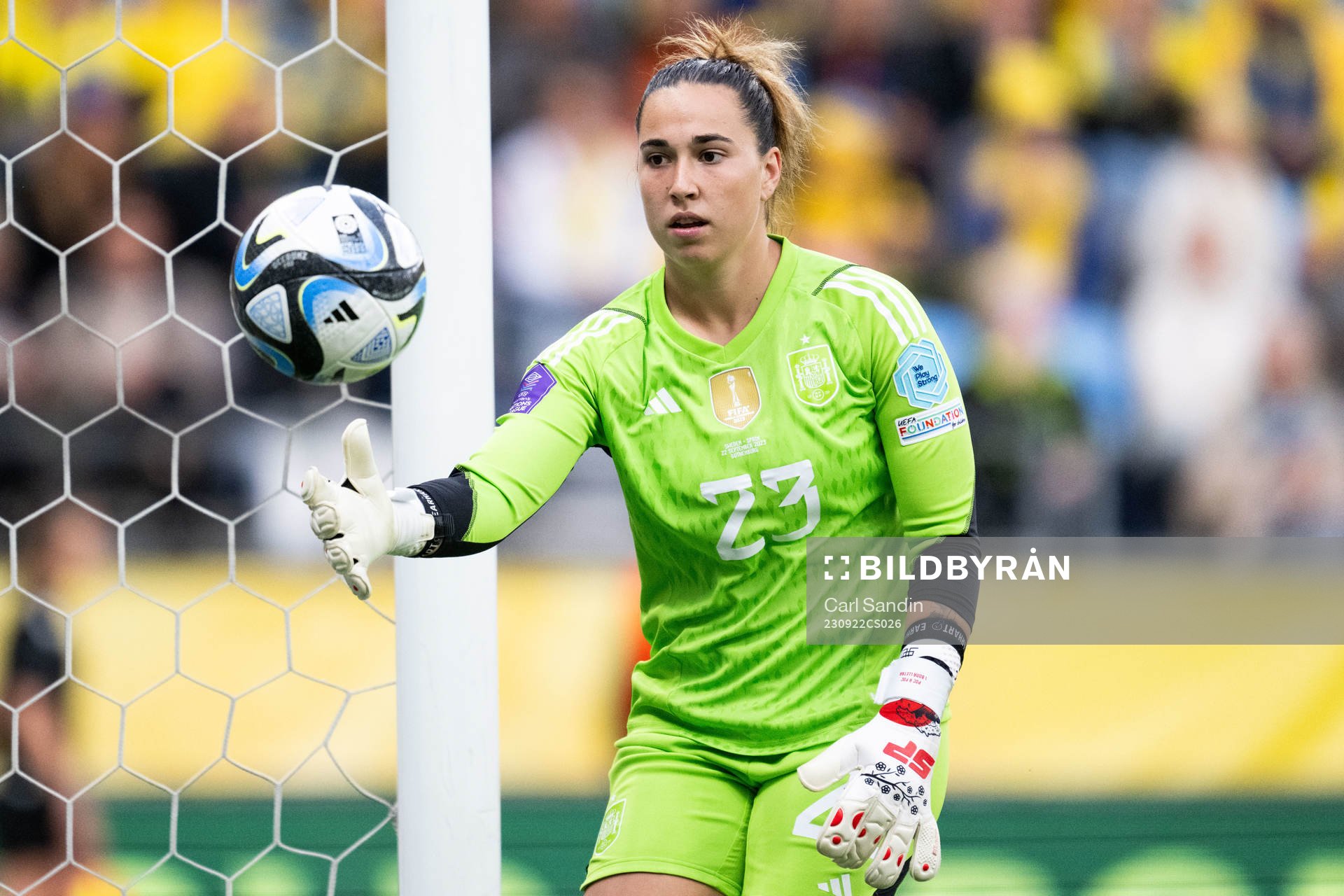 Goalkeeper Cata Coll of Spain