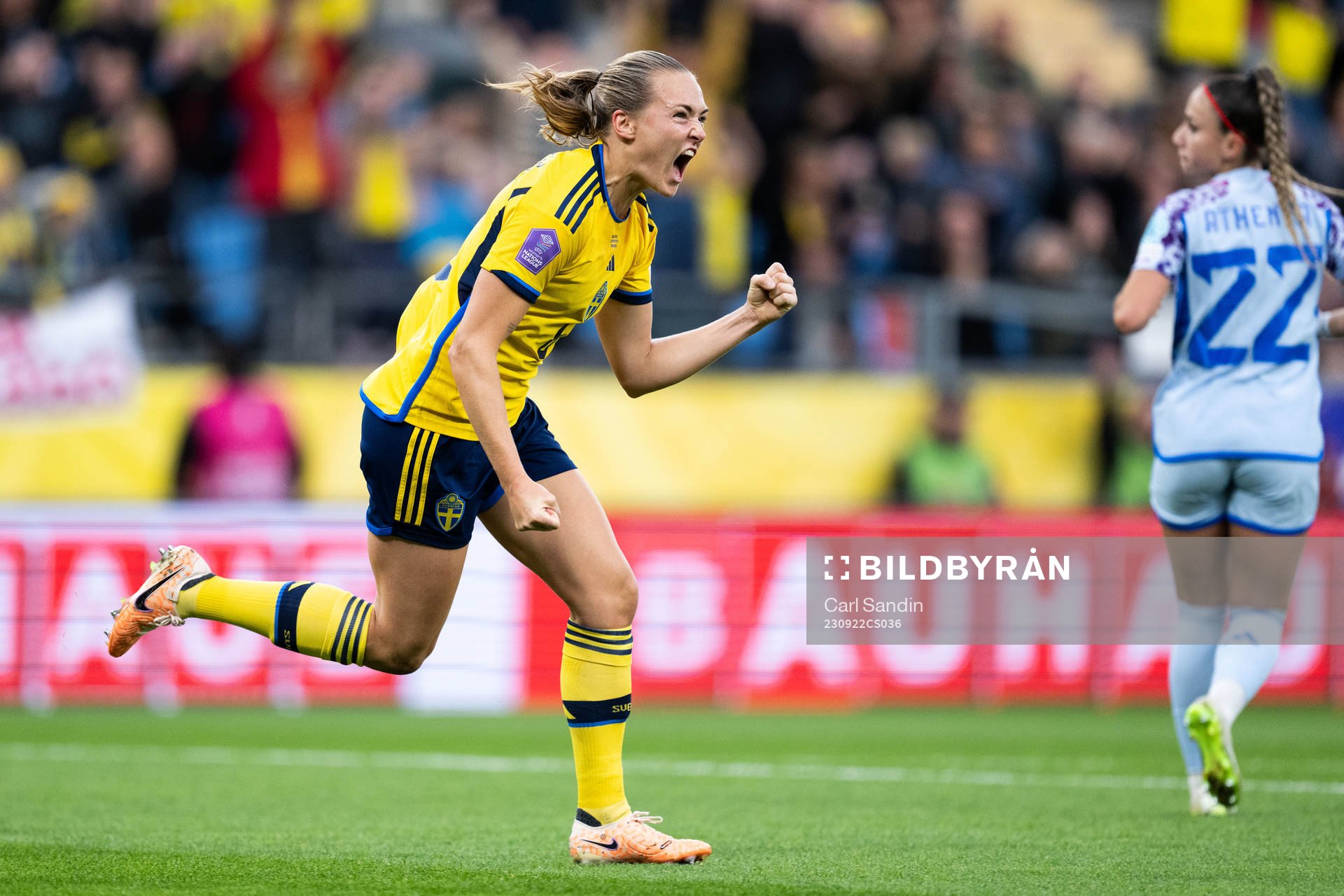 Magdalena Eriksson of Sweden celebrates