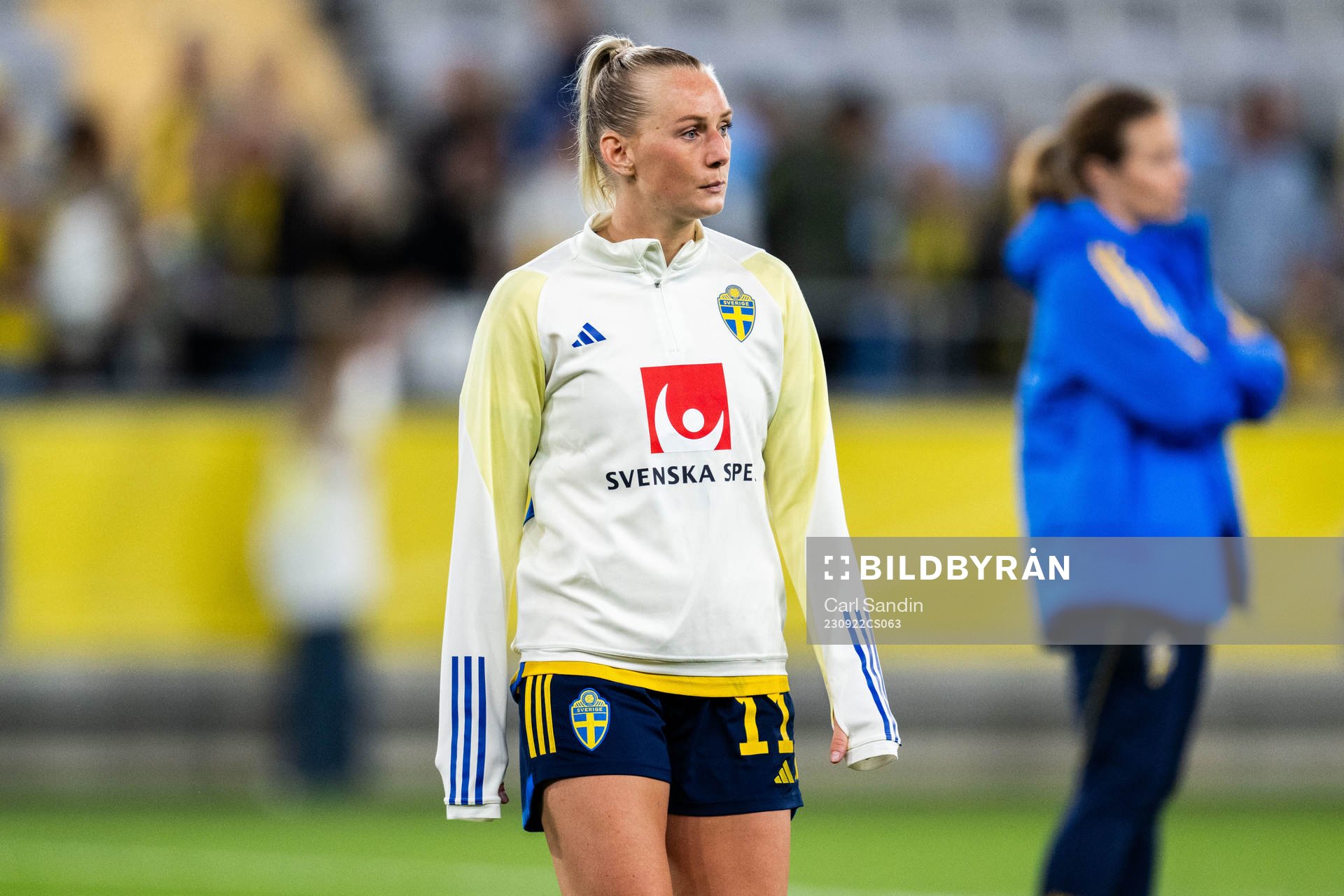 Stina Blackstenius of Sweden looks dejected