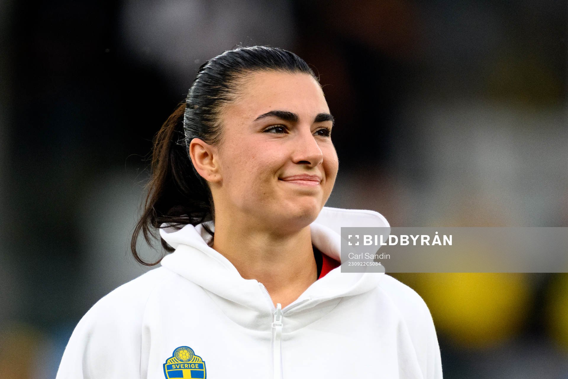 goalkeeper Zecira Musovic of Sweden at lineup