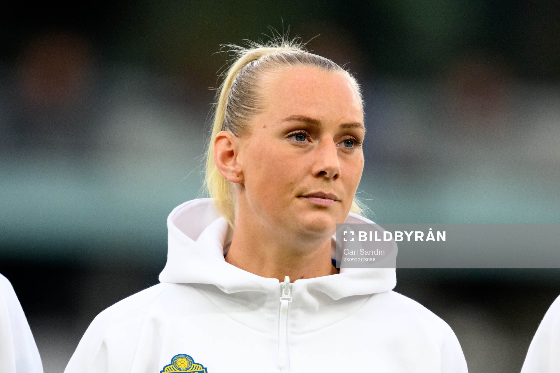 Stina Blackstenius of Sweden at lineup