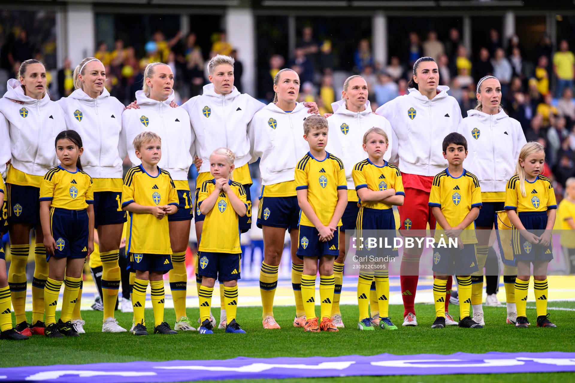 Players of Sweden at lineup