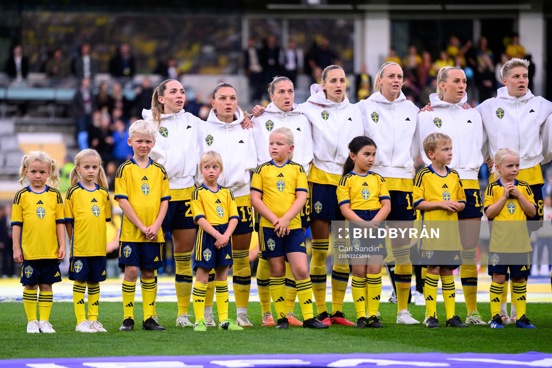 Players of Sweden at lineup