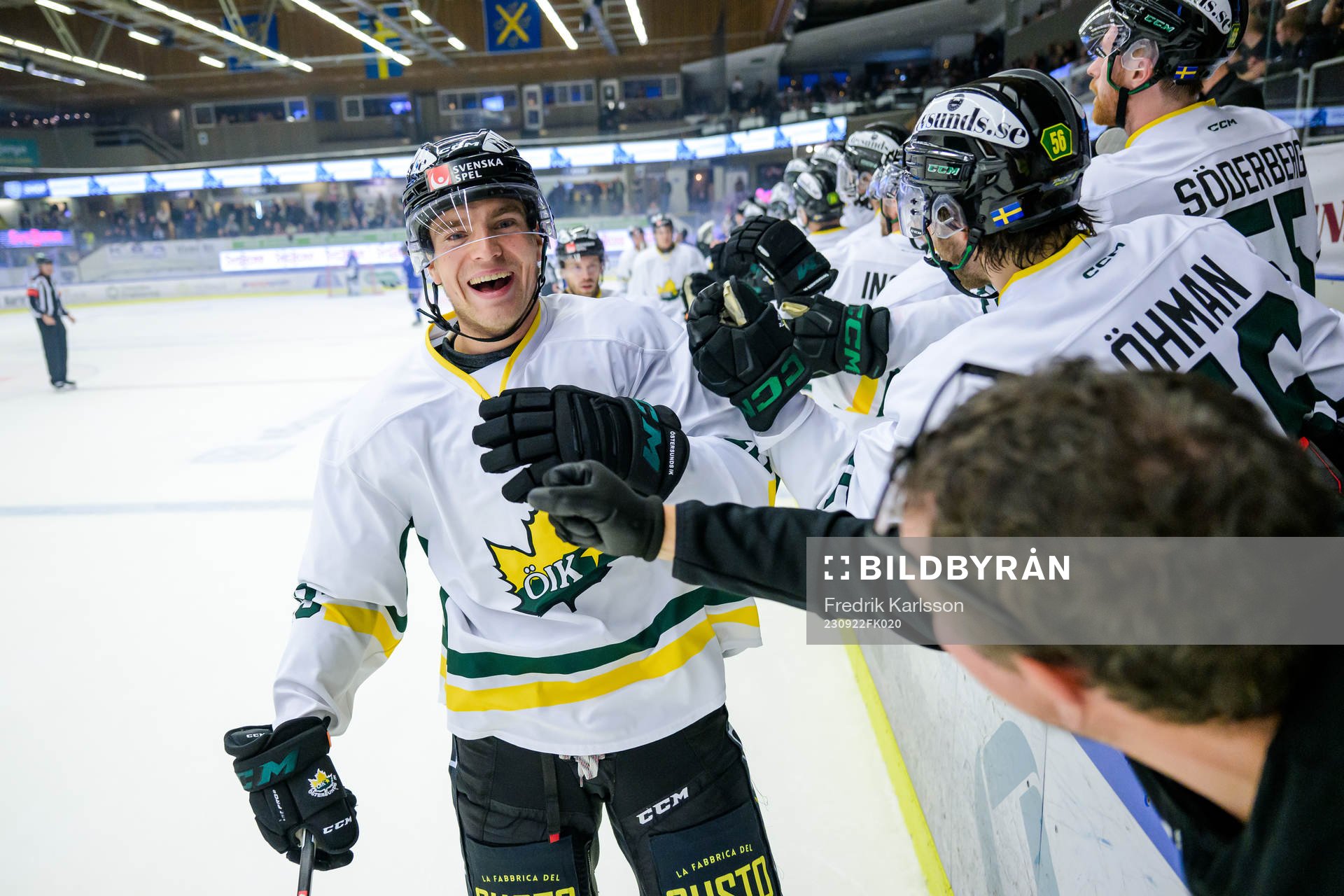 Östersunds Max Krogdahl jublar