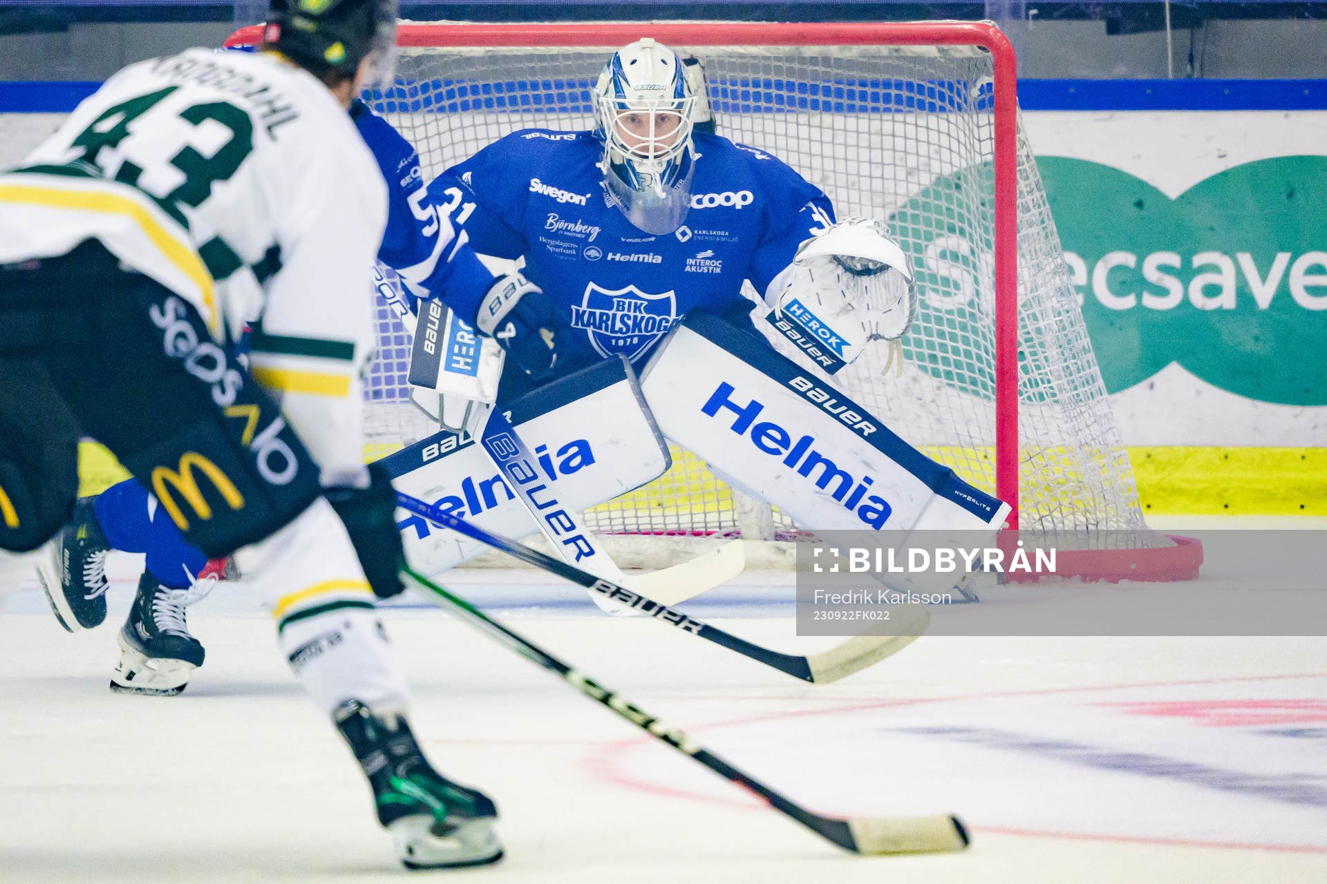 Karlskogas målvakt Marcus Hellgren Smed