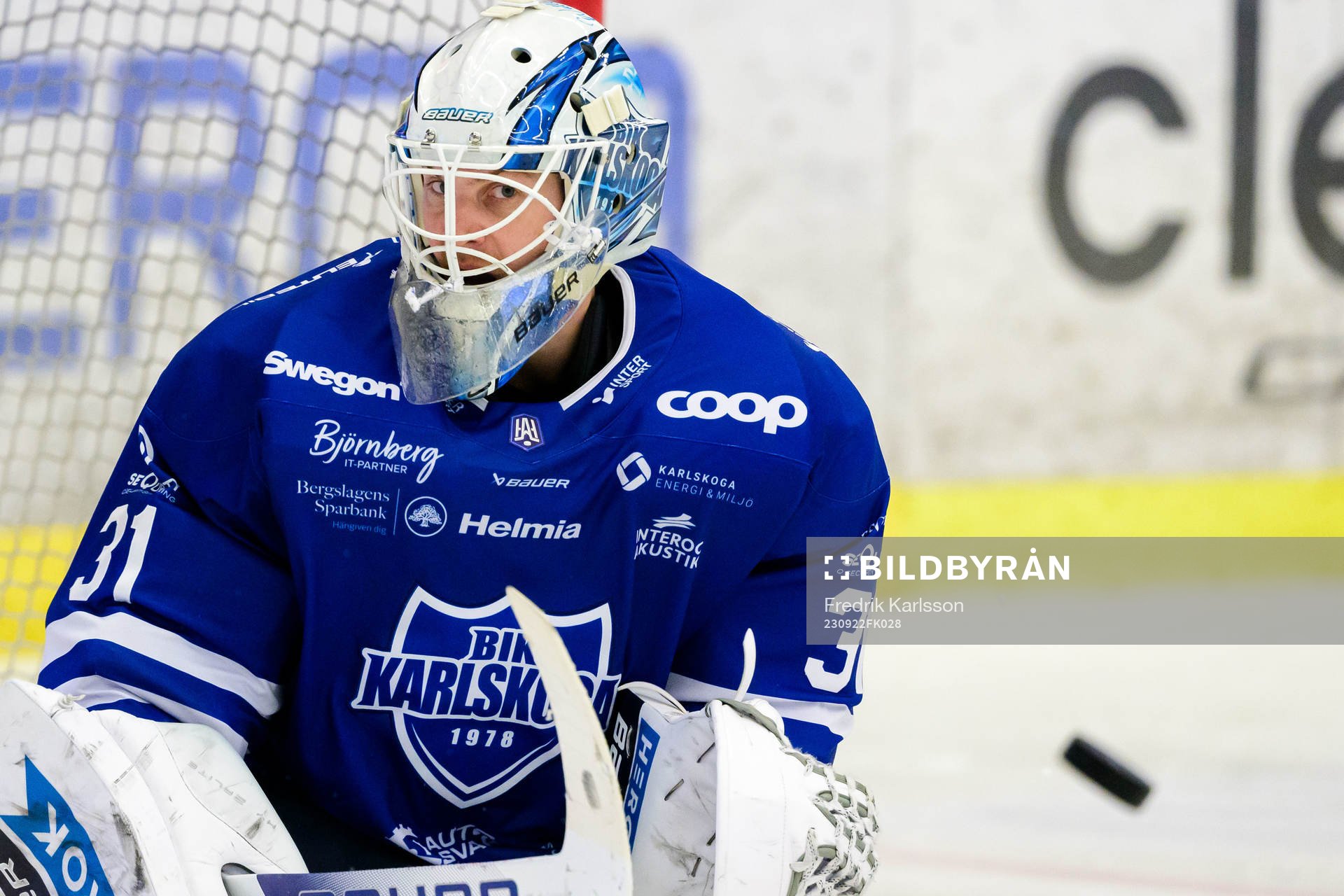 Karlskogas målvakt Marcus Hellgren Smed