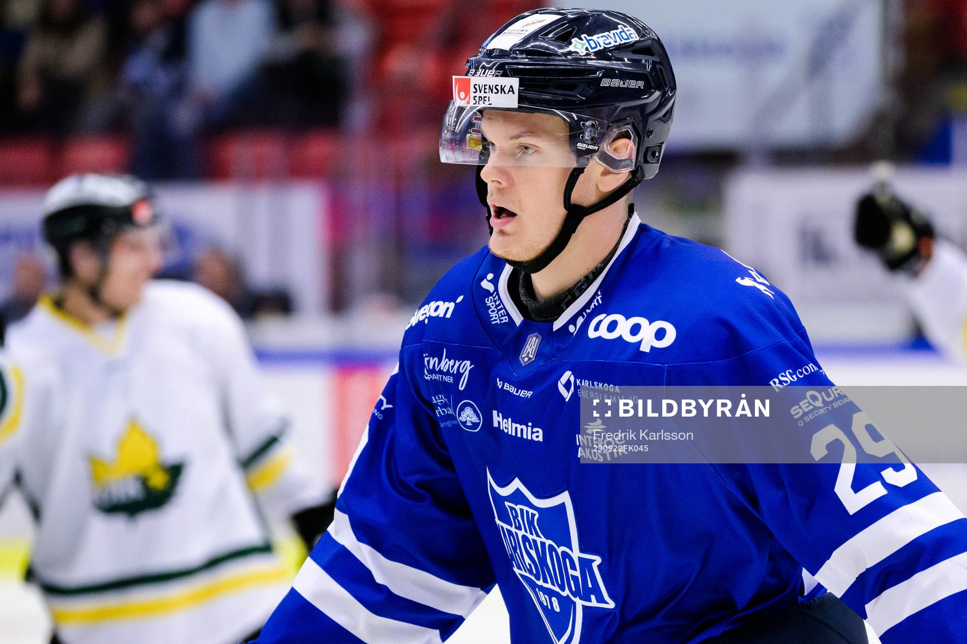 under ishockeymatchen i Hockeyallsvenskan mellan Karlskoga