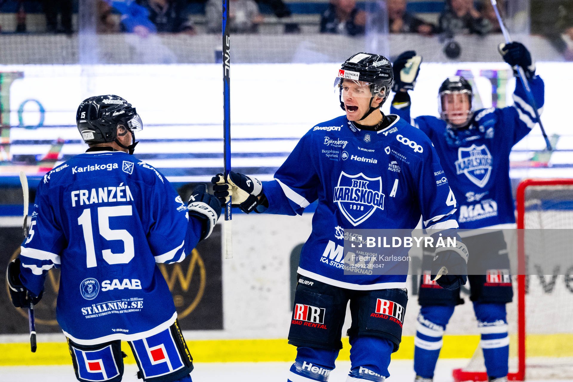 Karlskogas Alexander Leandersson jublar