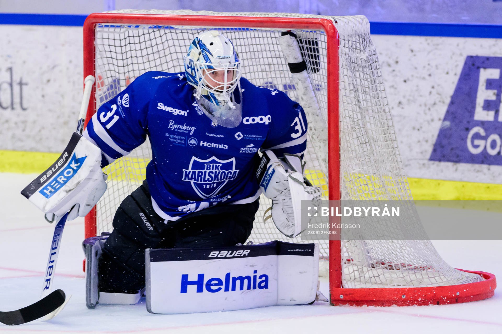 Karlskogas målvakt Marcus Hellgren Smed