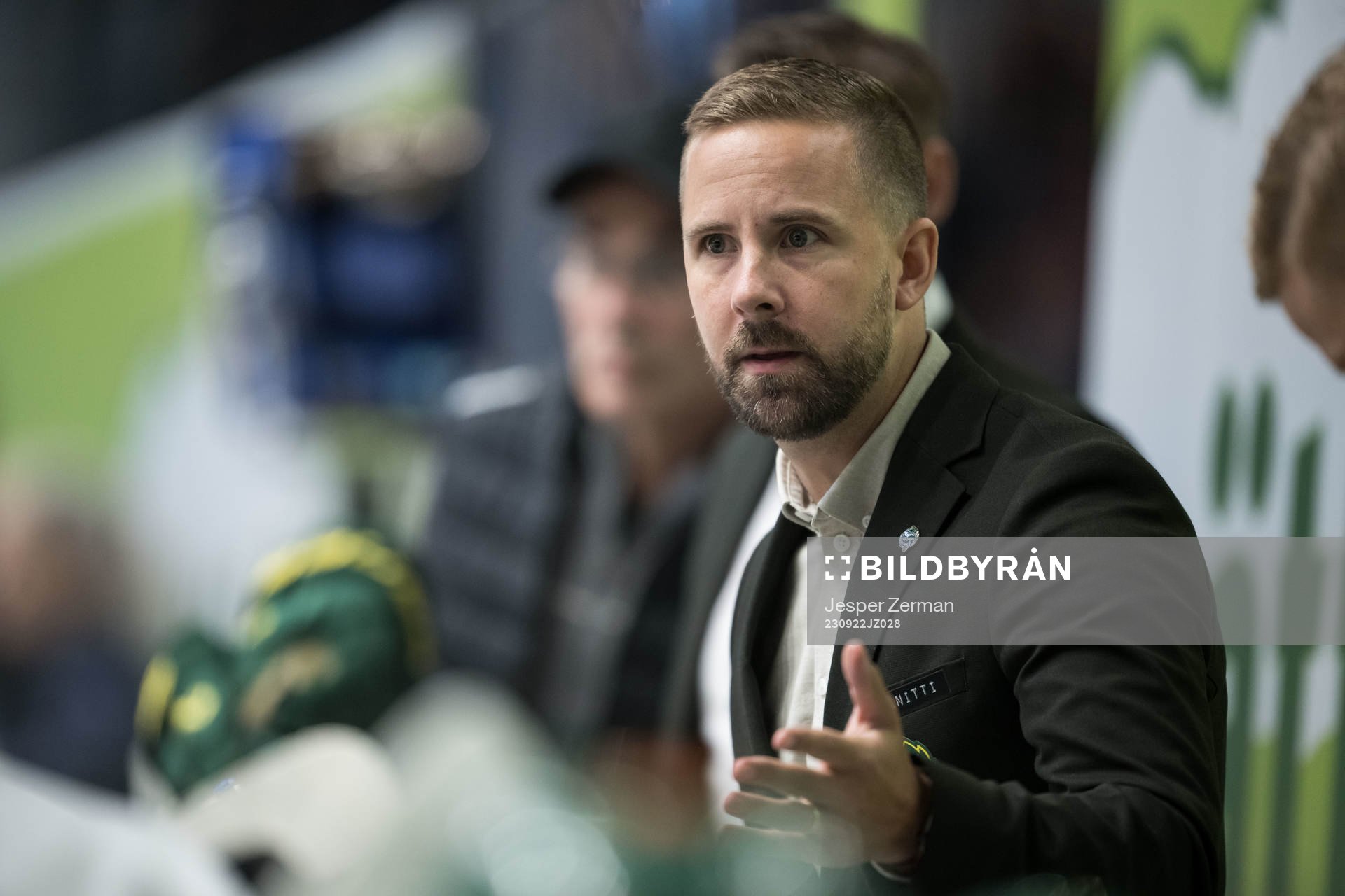 Björklövens tränare Viktor Stråhle