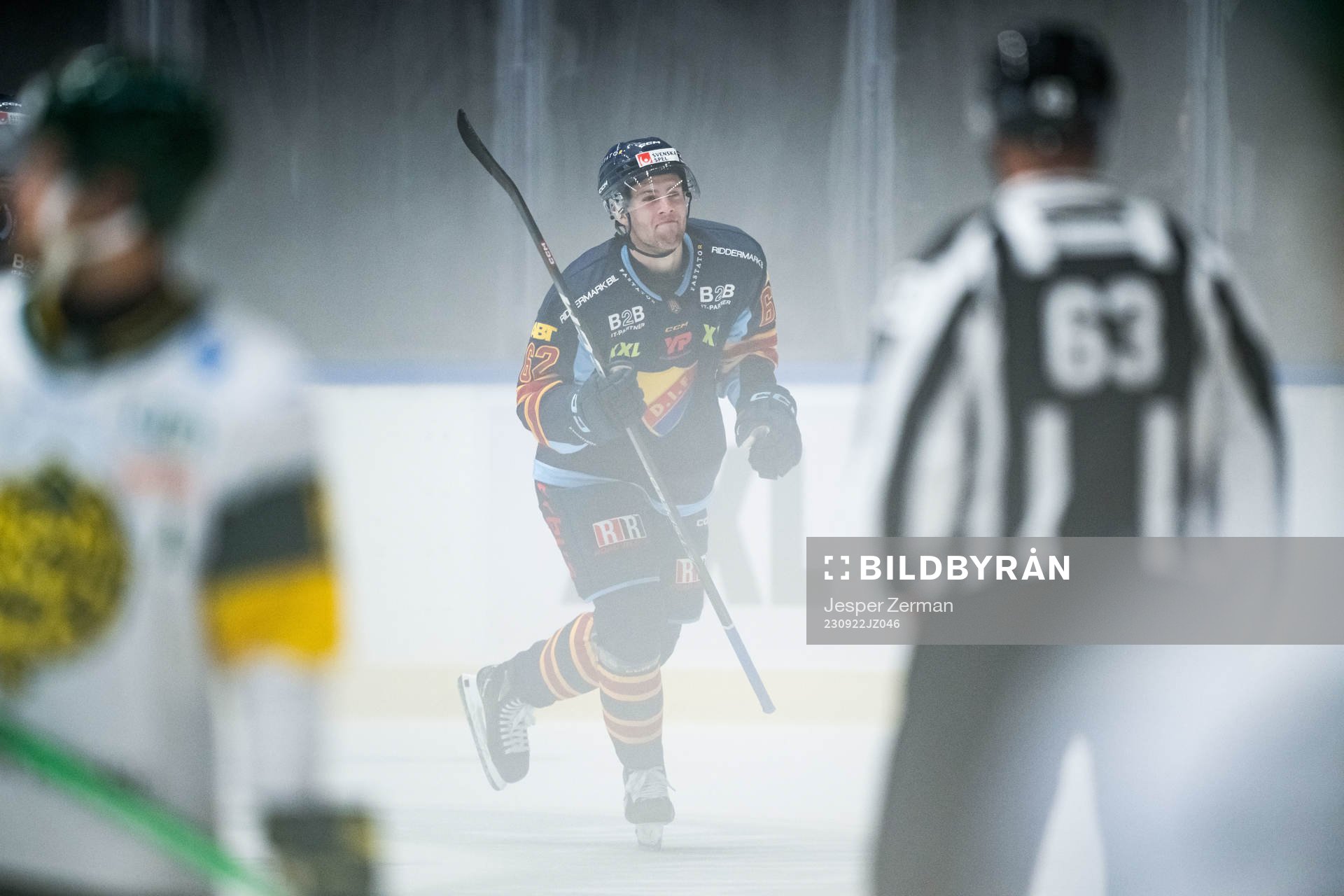 Djurgårdens Wiktor Nilsson jublar