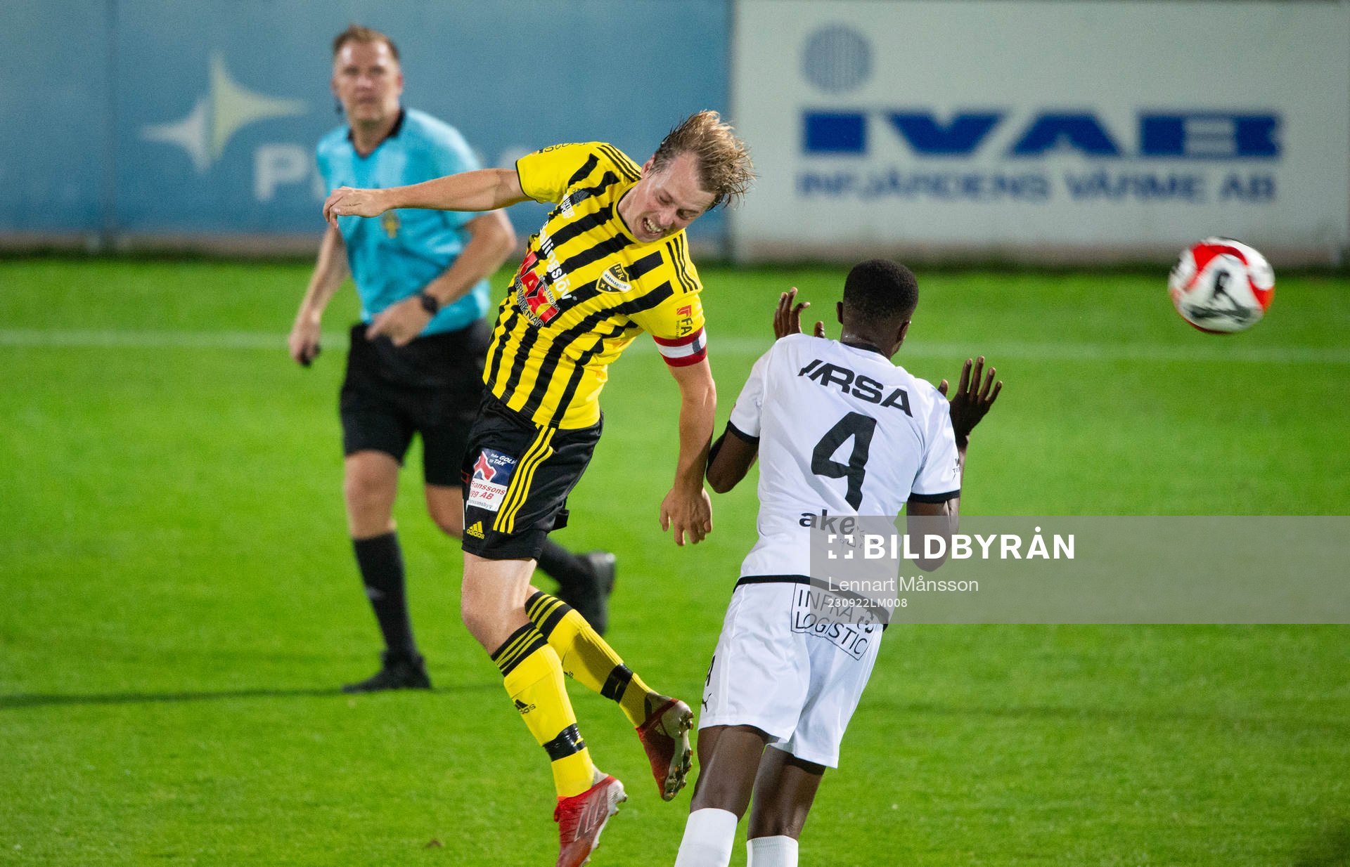 IFK Hässleholms Robin Strömberg i matchen i division 2
