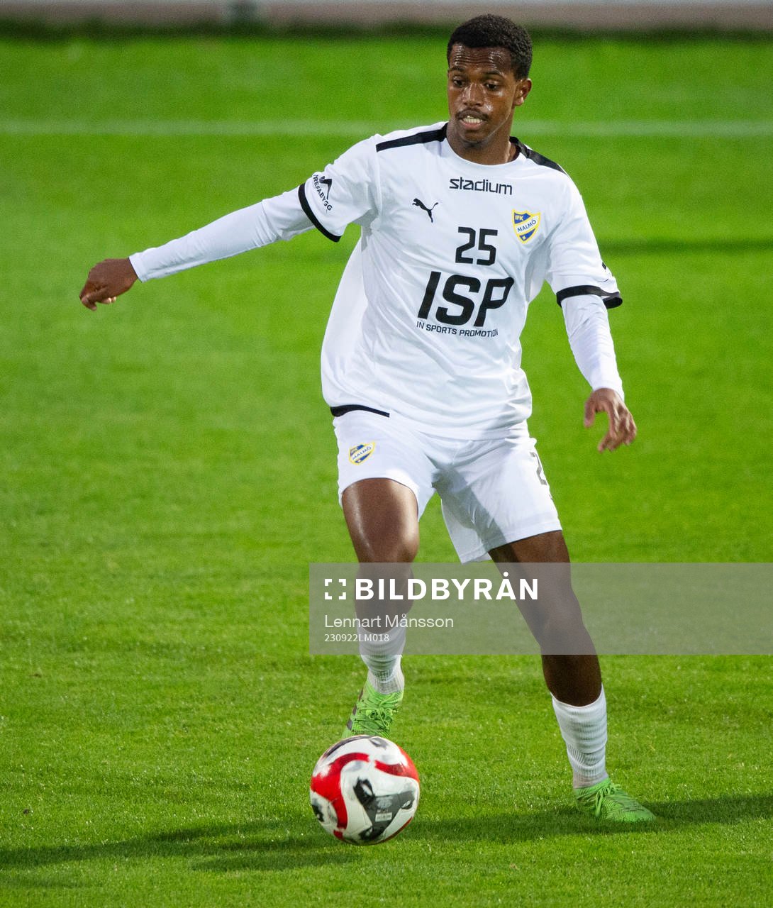 IFK Malmös Ahmed Ismail Abdi i matchen i division 2 mellan