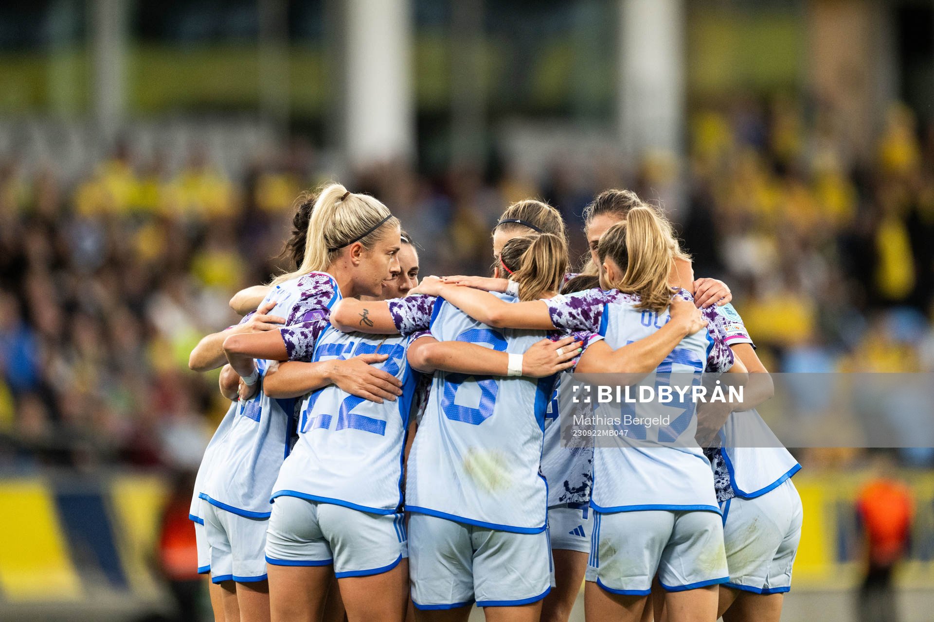 Athenea del Castillo of Spain celebrates with team mates
