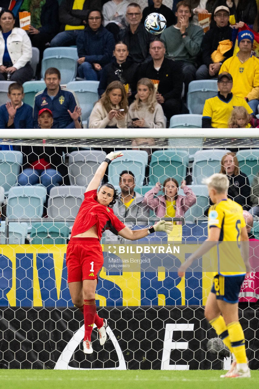 Goalkeeper Zecira Musovic of Sweden