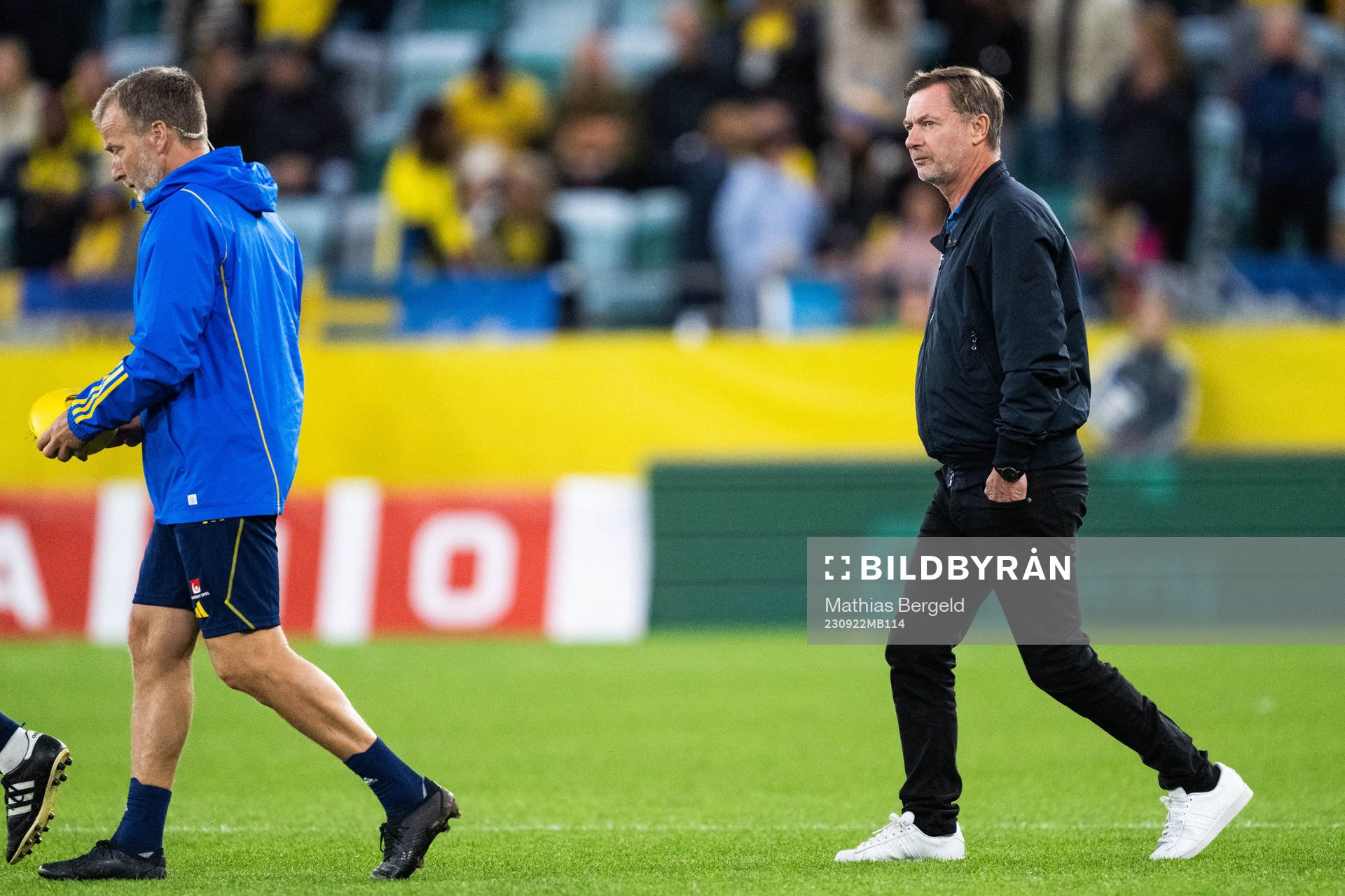 Head coach Peter Gerhardsson of Sweden looks dejected