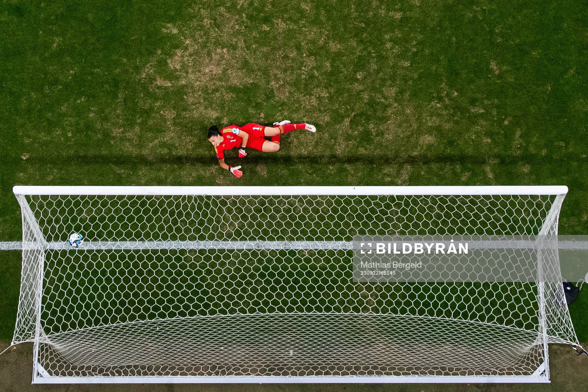 Goalkeeper Zecira Musovic of Sweden looks dejected as