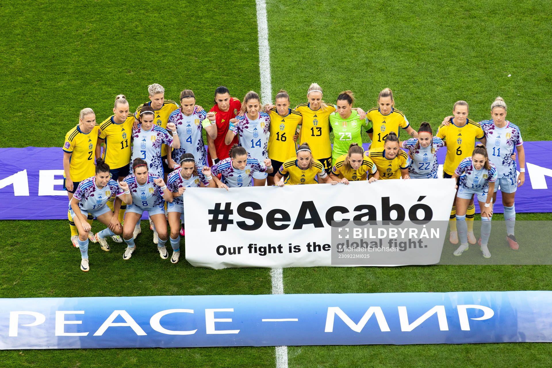Players of Sweden and of Spain