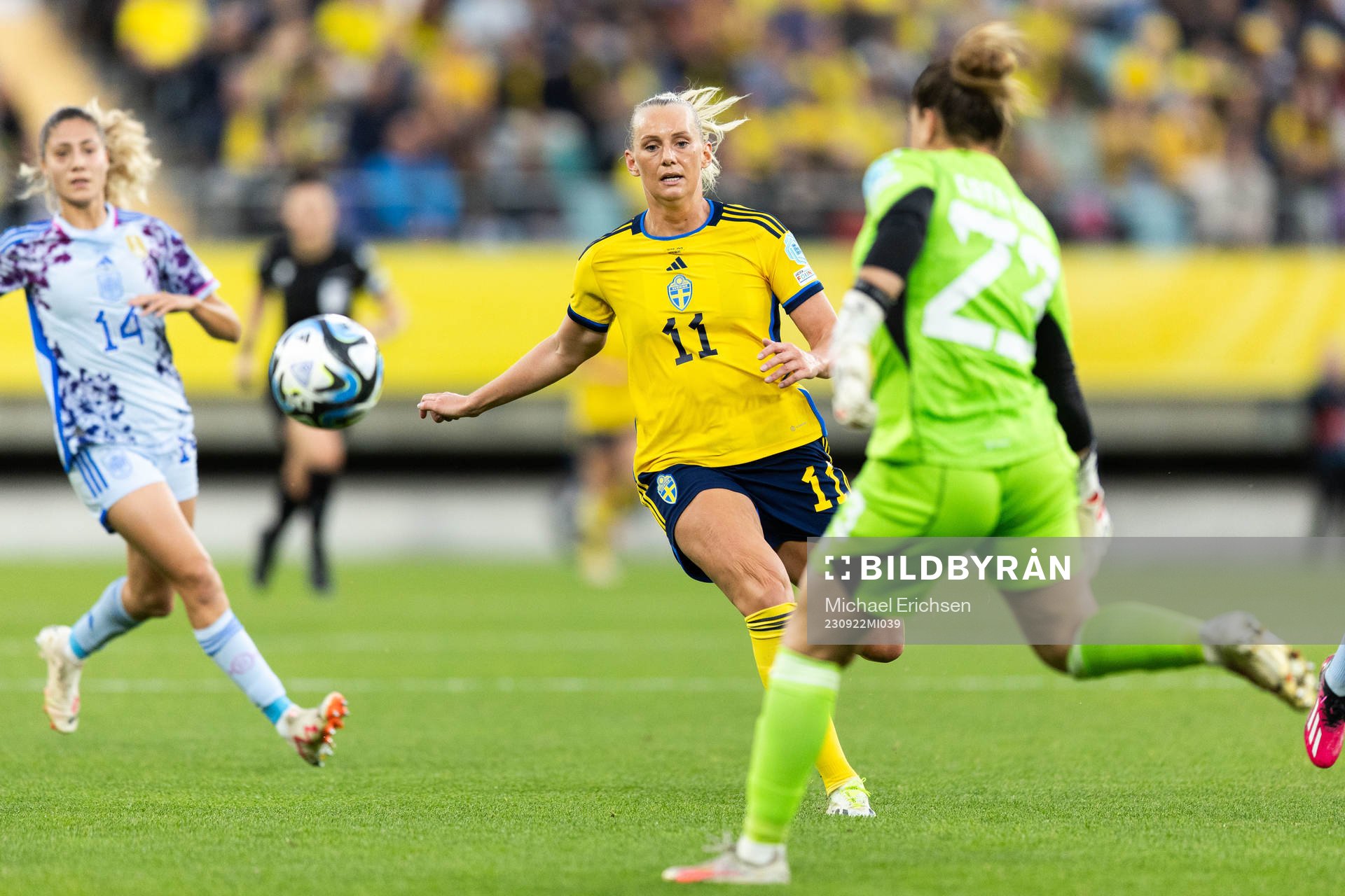 Stina Blackstenius of Sweden