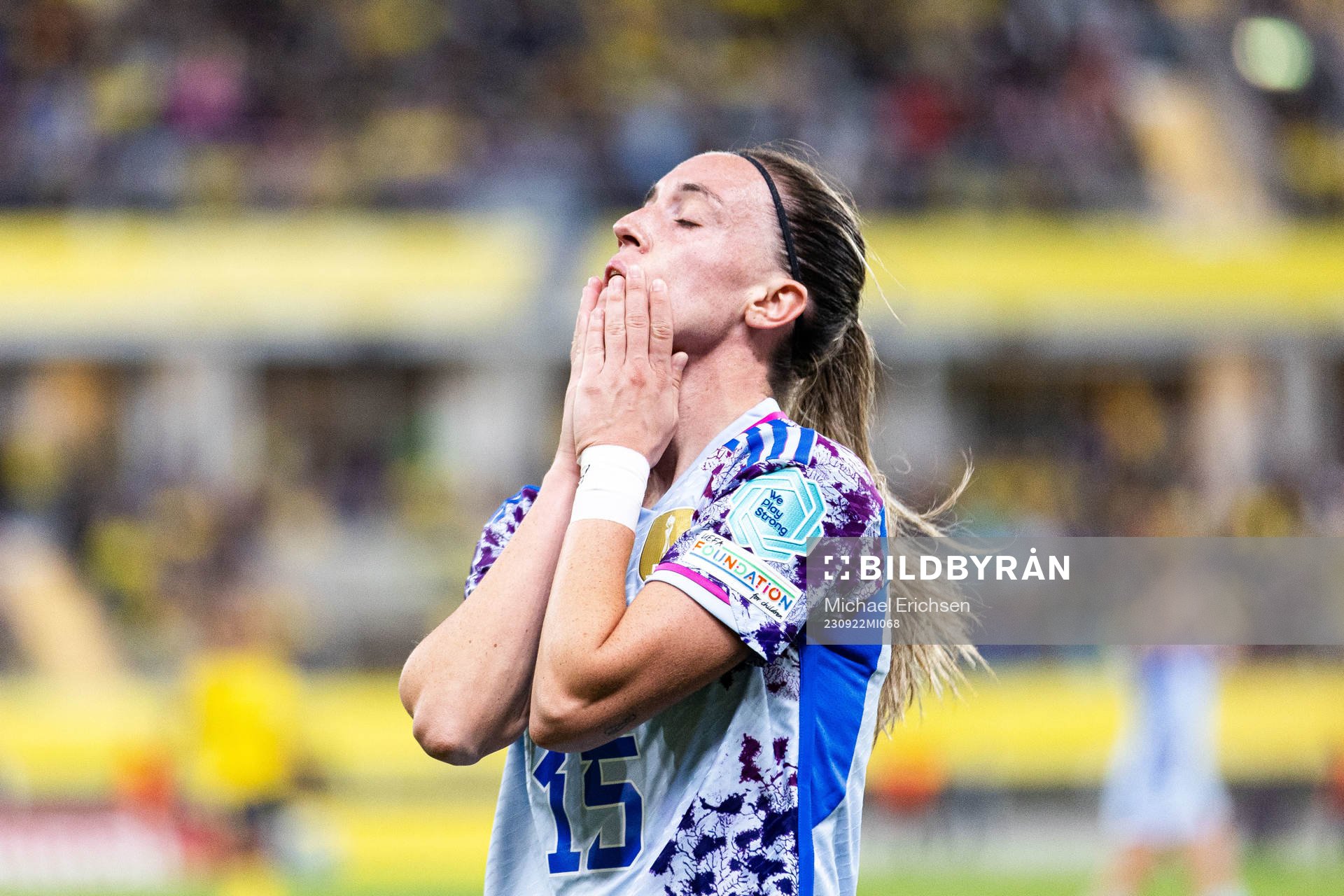 of Spain Eva Maria Navarro Garcia looks dejected