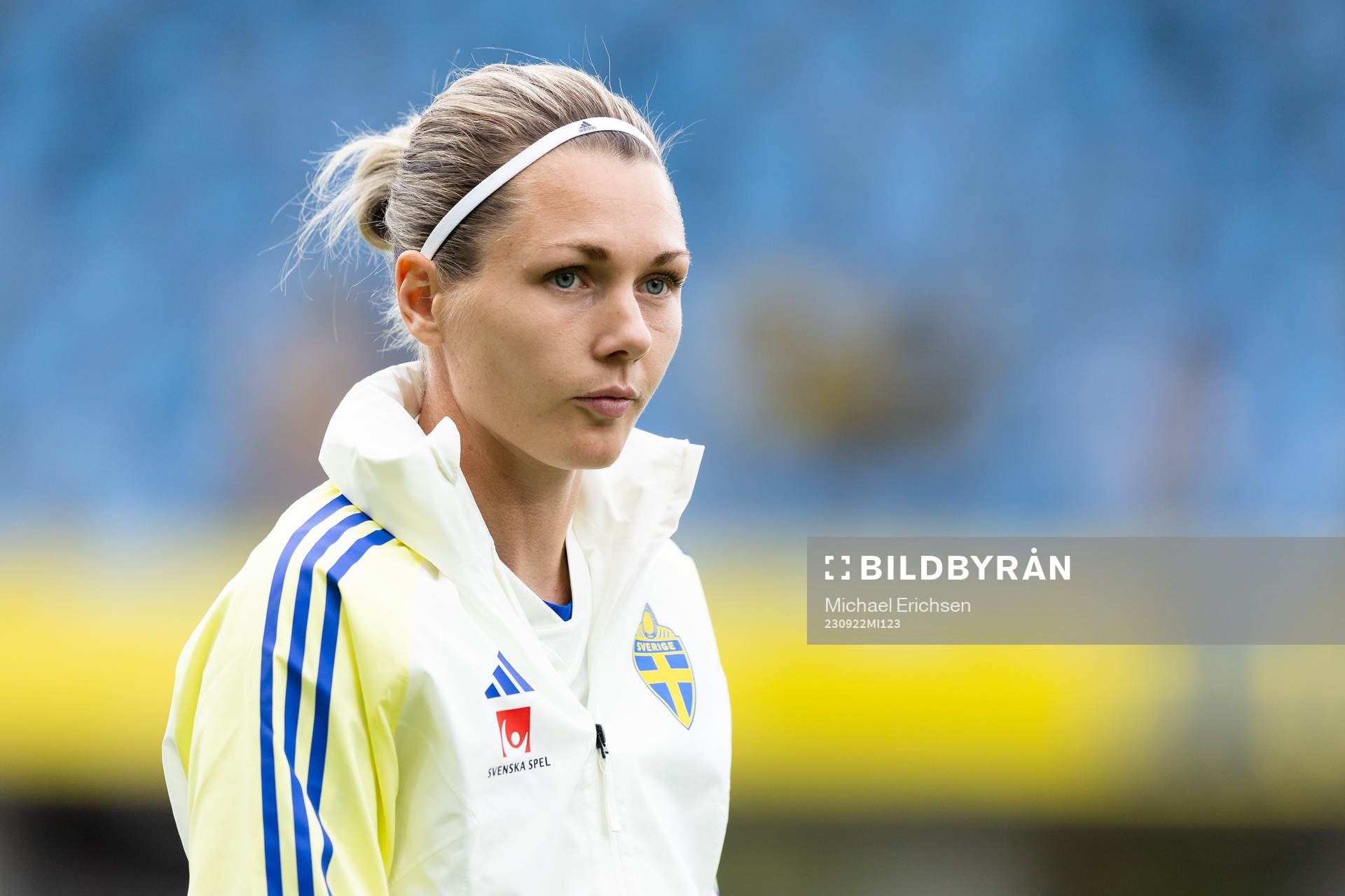 Goalkeeper Jennifer Falk of Sweden