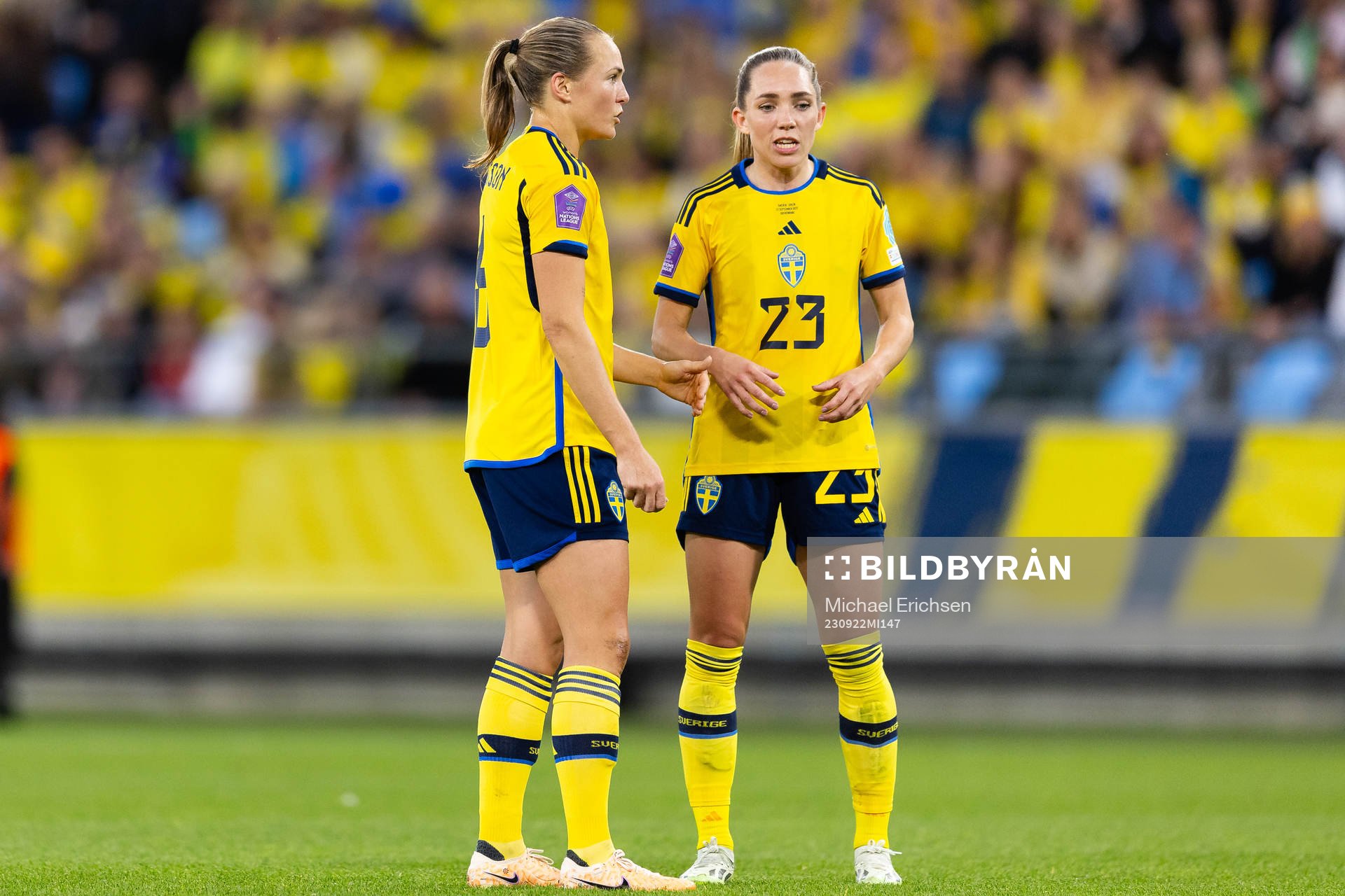 Magdalena Eriksson and Elin Rubensson of Sweden