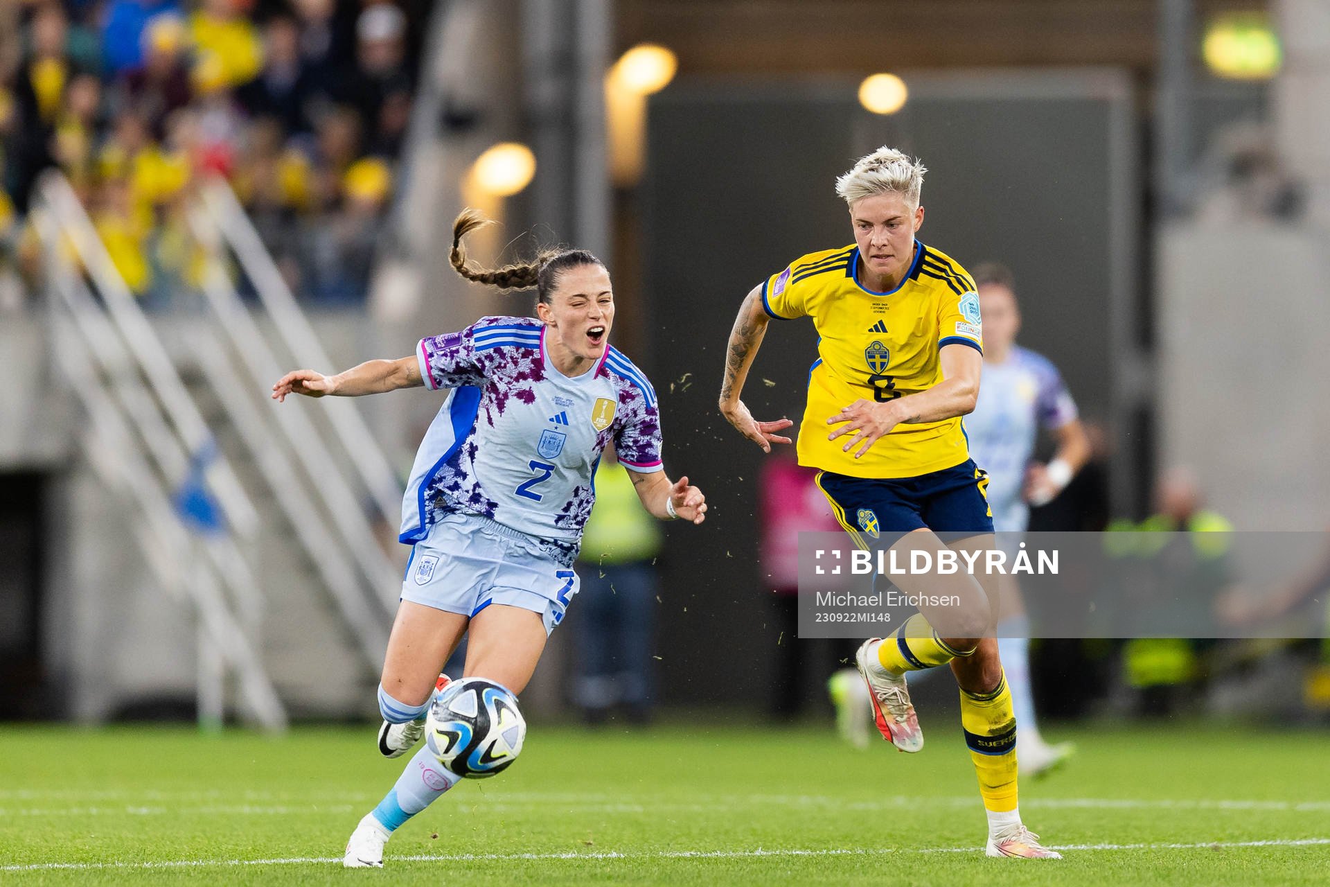 Ona Batlle of Spain and Lina Hurtig of Sweden