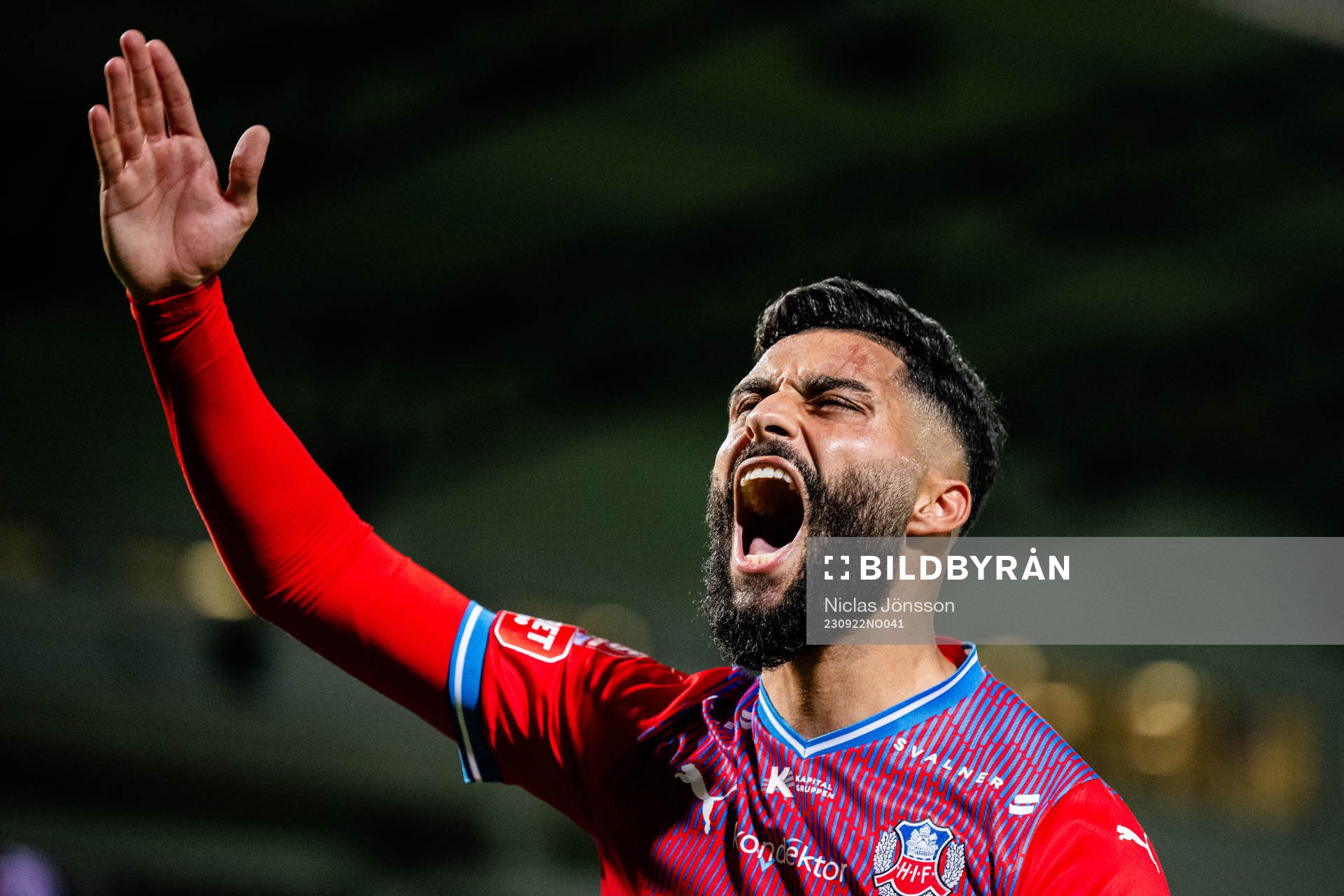 Helsingborgs Amin Al-Hamawi jublar