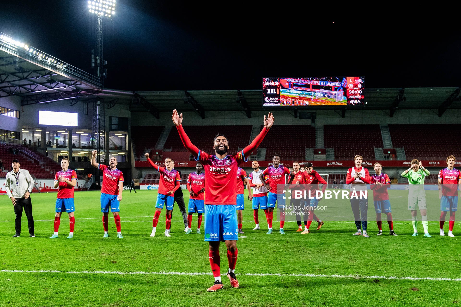 Helsingborgs Amin Al-Hamawi jublar