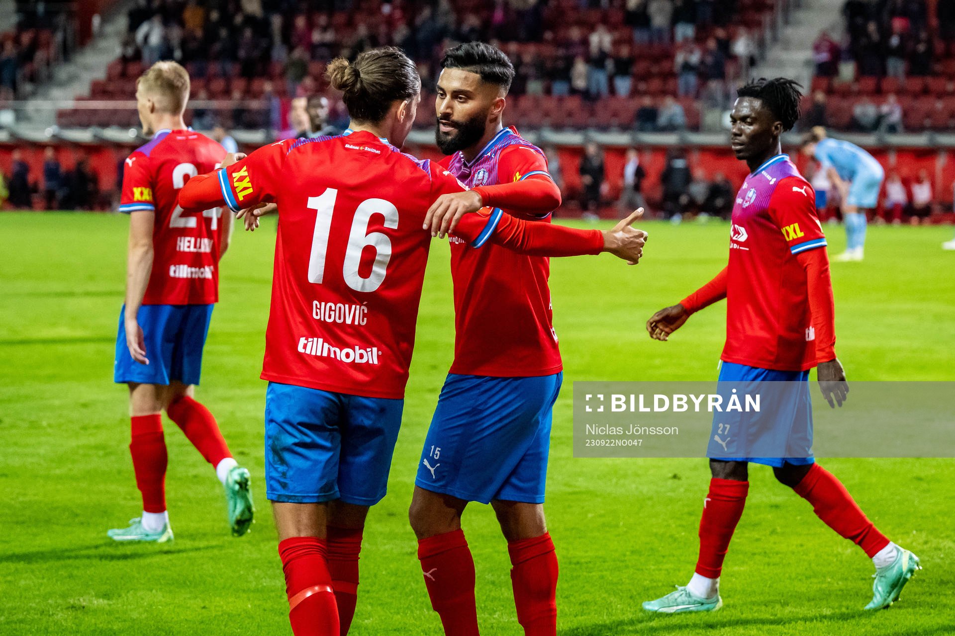 Helsingborgs Ervin Gigovic jublar efter1-0