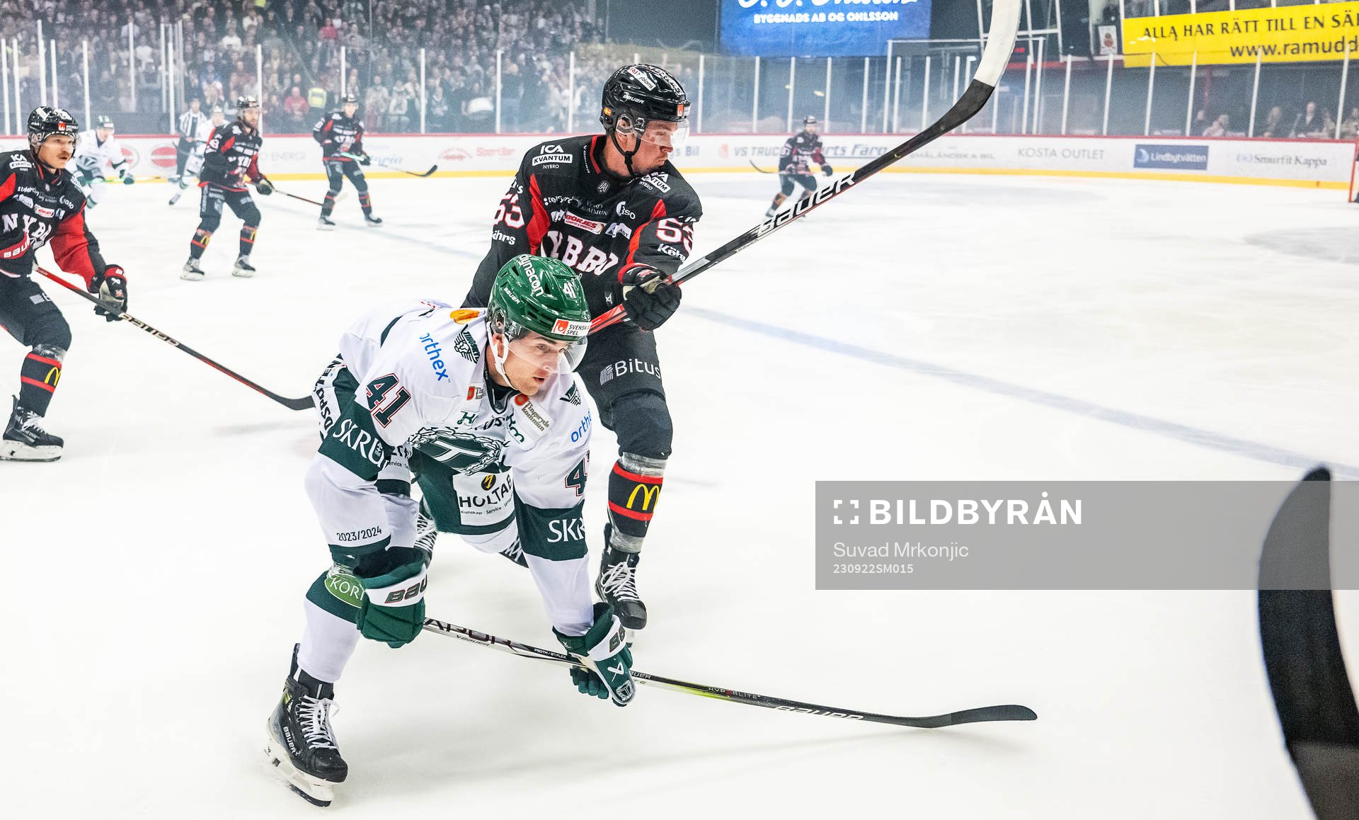 Tingsryds Melker Eriksson och Nybros Jesper Mångs