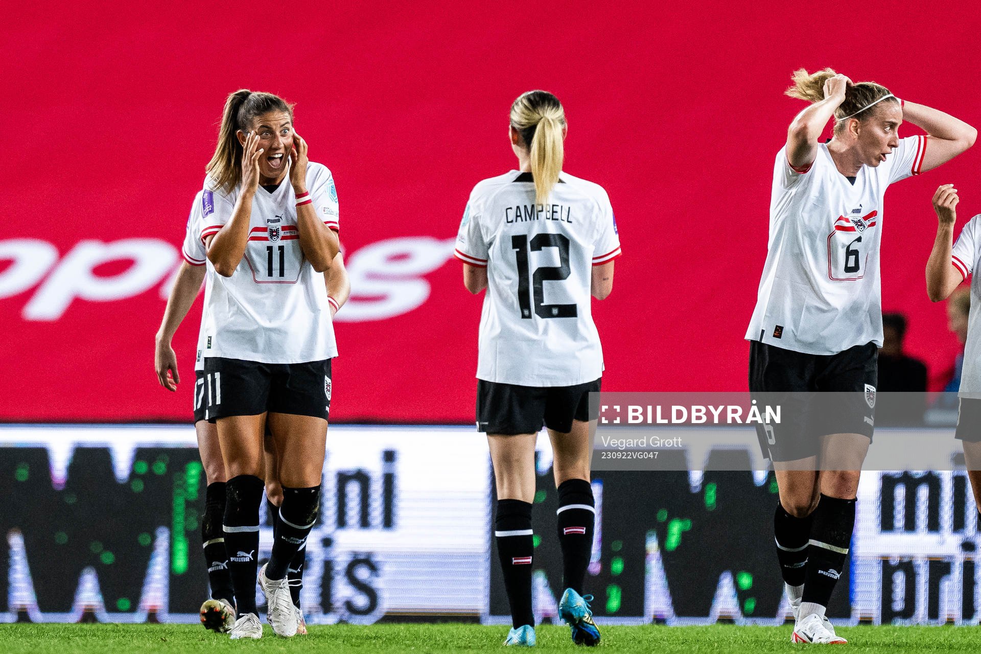 Marina Georgieva of Austria celebrates