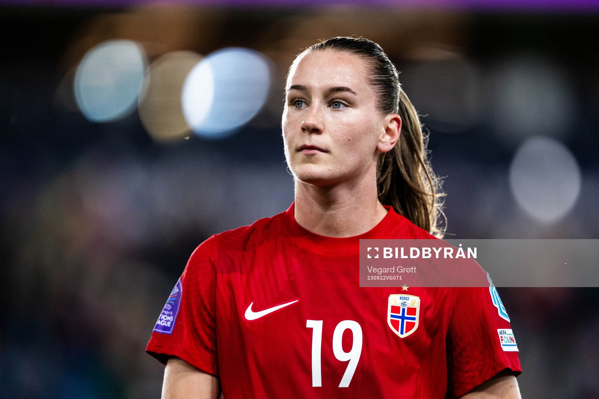 Elisabeth Terland of Norway looks dejected