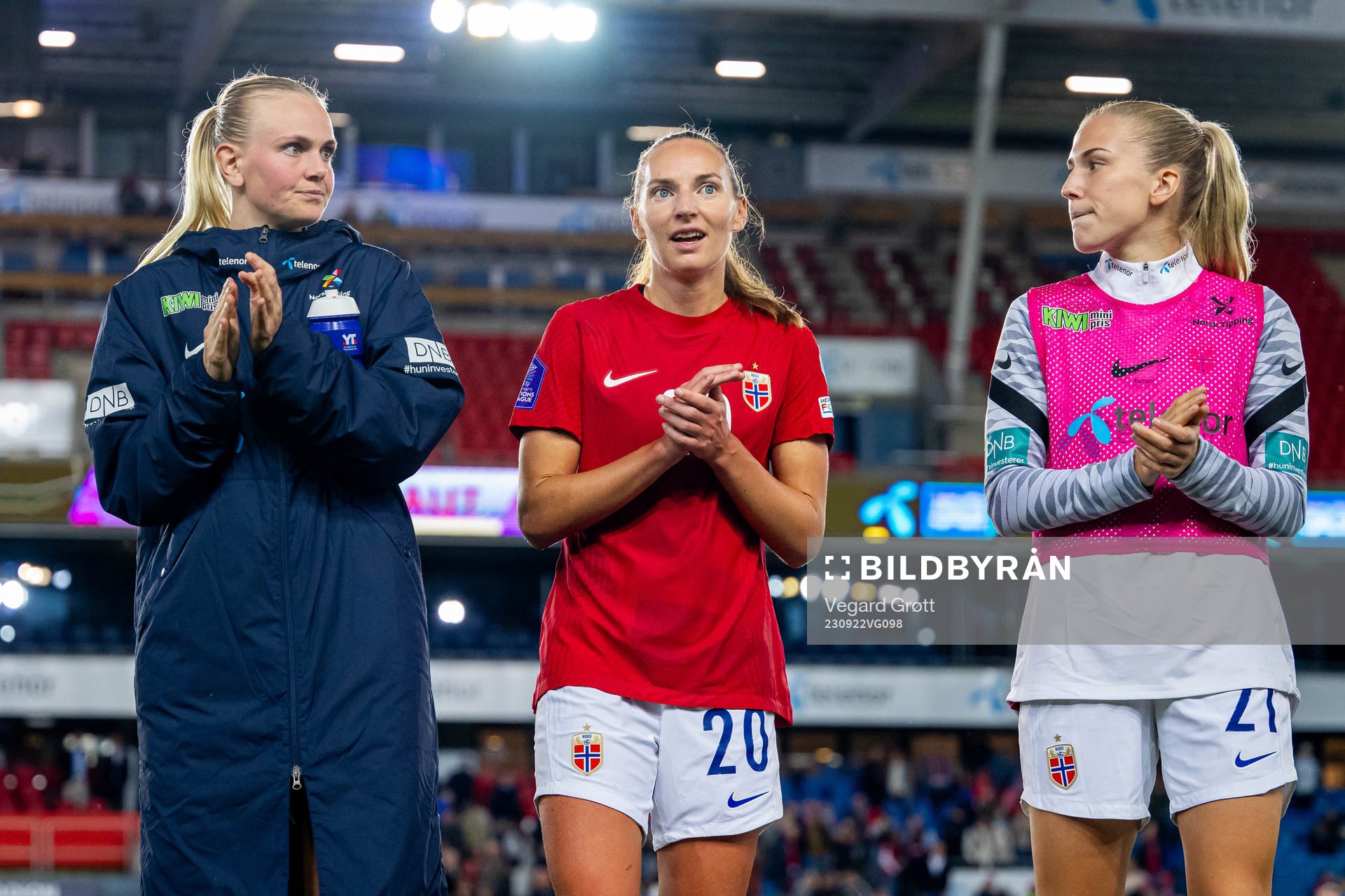 Karina Sævik, Marit Bratberg Lund and Emilie Nautnes of